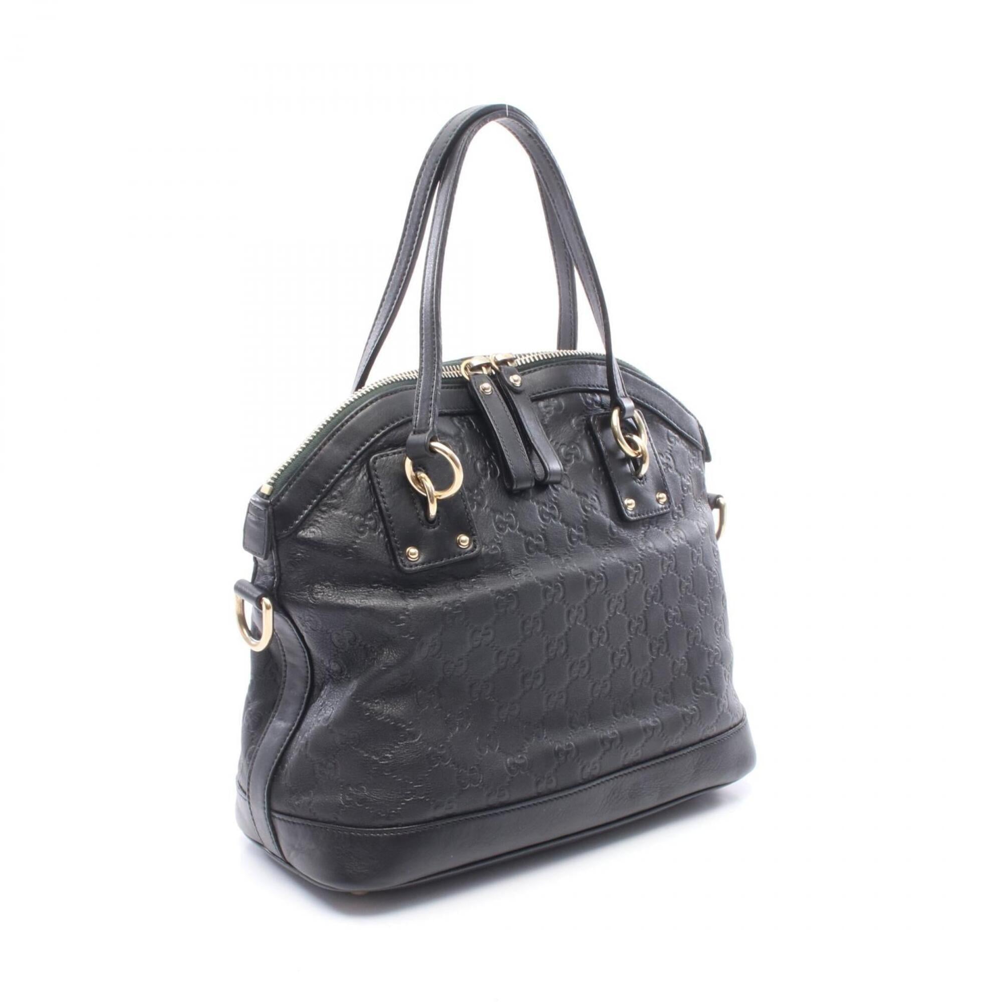 Gucci Black Leather Handbag (Pre-Owned)