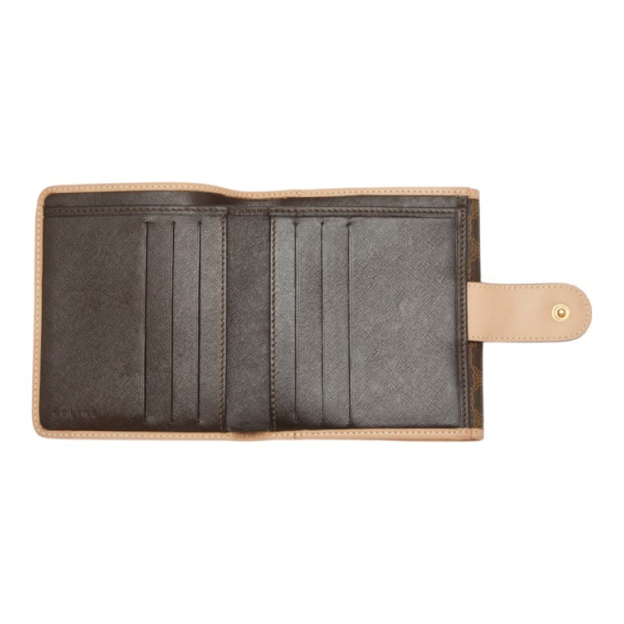 Celine Brown Pvc Leather Wallet (Bi-Fold) (Pre-Owned)
