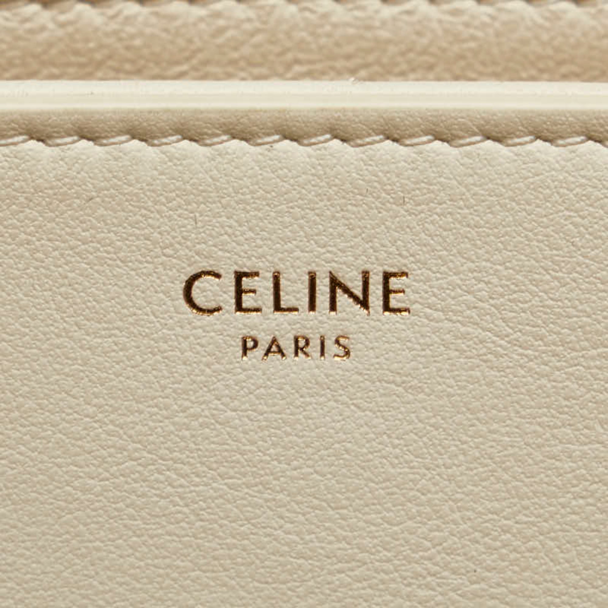 Celine White Leather Shoulder Bag (Pre-Owned)