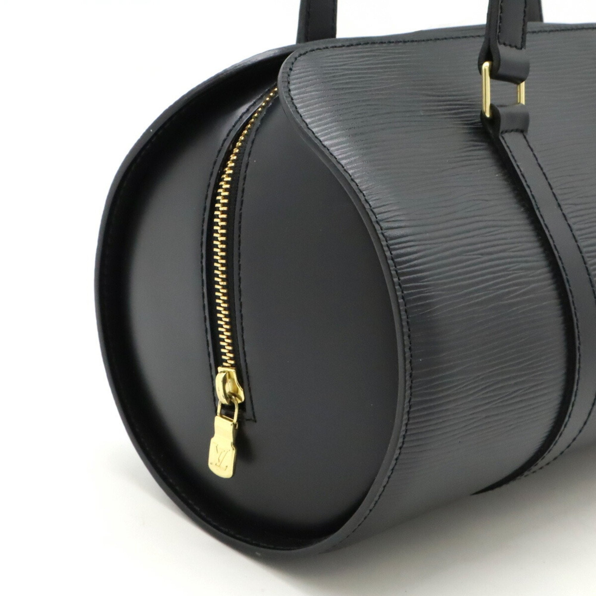 Louis Vuitton Black Noir Epi Leather Handbag Pouch Shoulder Bag (Pre-Owned)