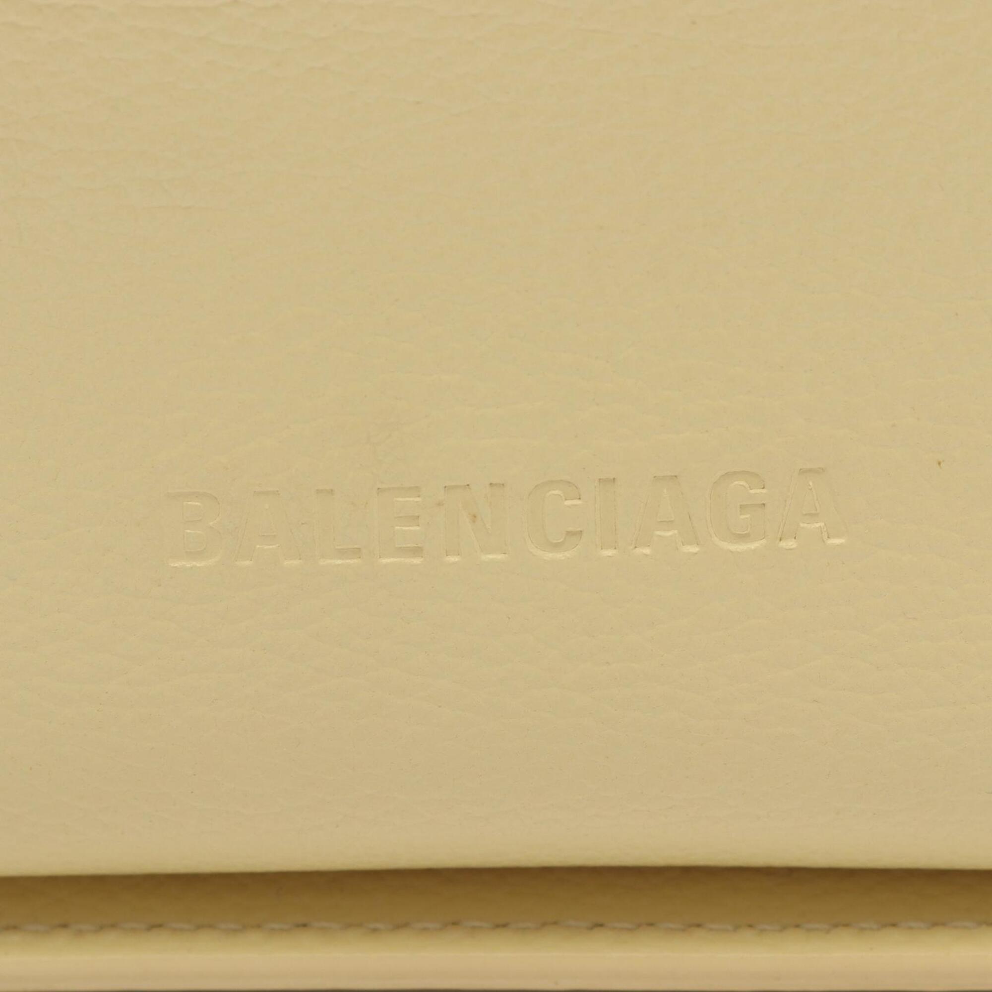 Balenciaga Yellow Leather Handbag Pouch Shoulder Bag (Pre-Owned)