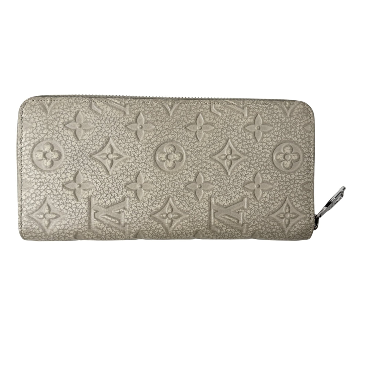 Louis Vuitton White Leather Long Wallet (Bi-Fold) (Pre-Owned)