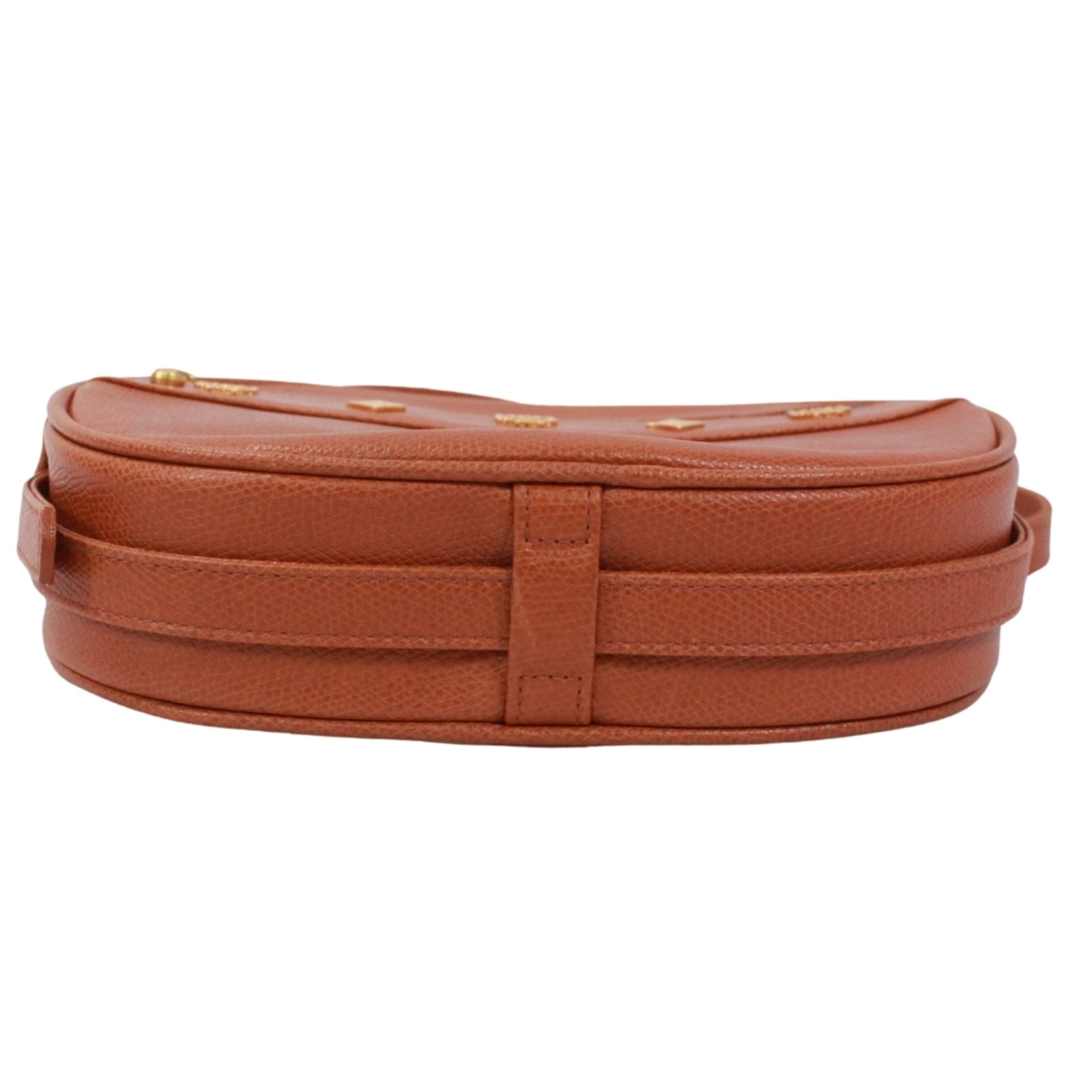 Mcm Brown Leather Shoulder Bag (Pre-Owned)