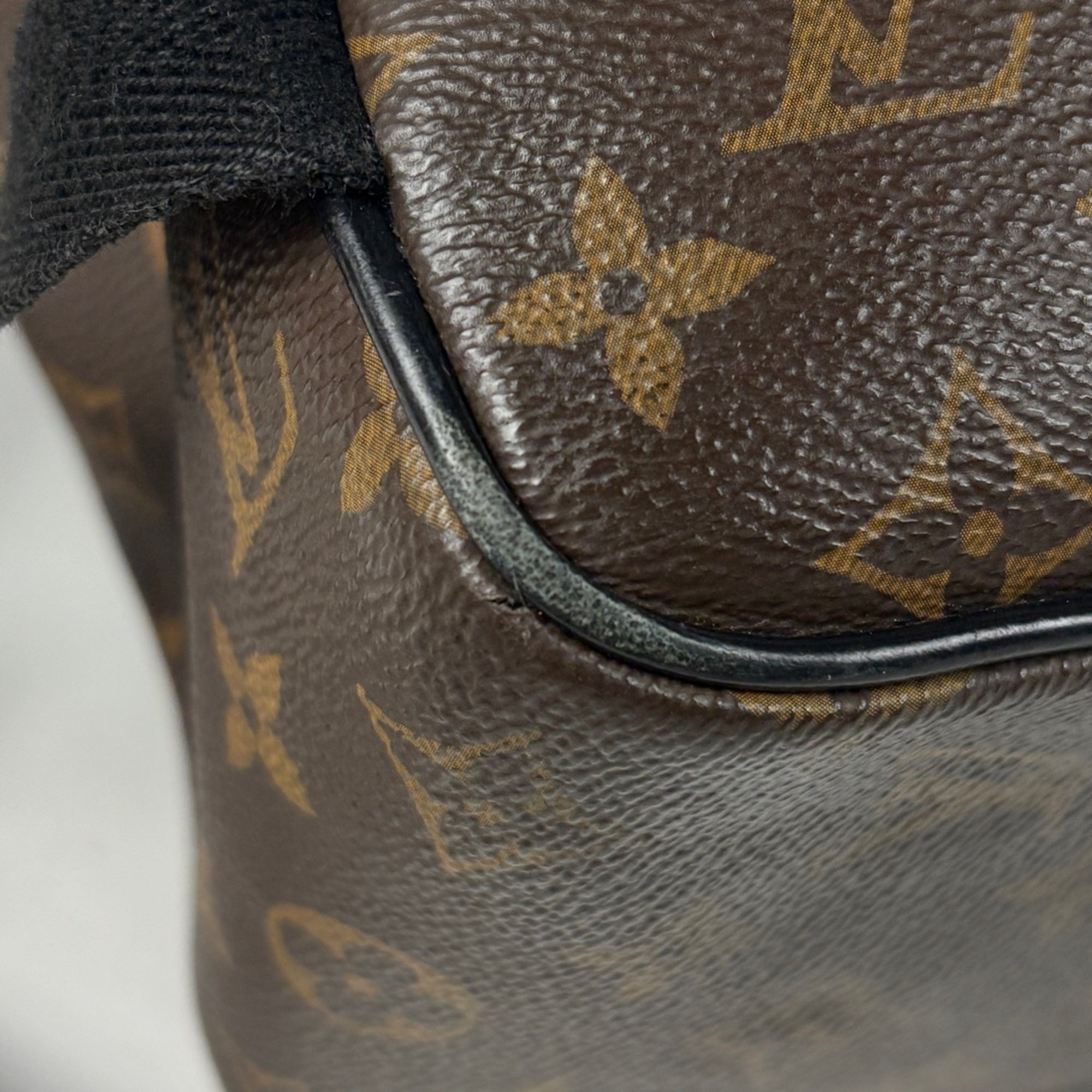Louis Vuitton Black Brown Monogram Backpack (Pre-Owned)