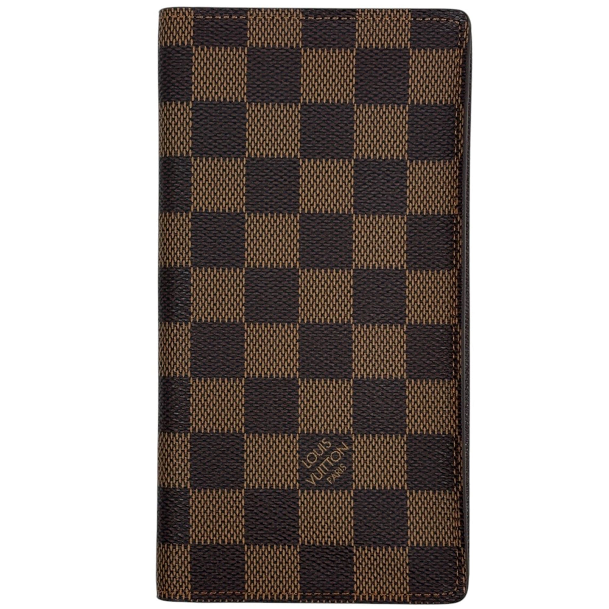 Louis Vuitton Brown Damier Canvas Long Wallet (Bi-Fold) (Pre-Owned)