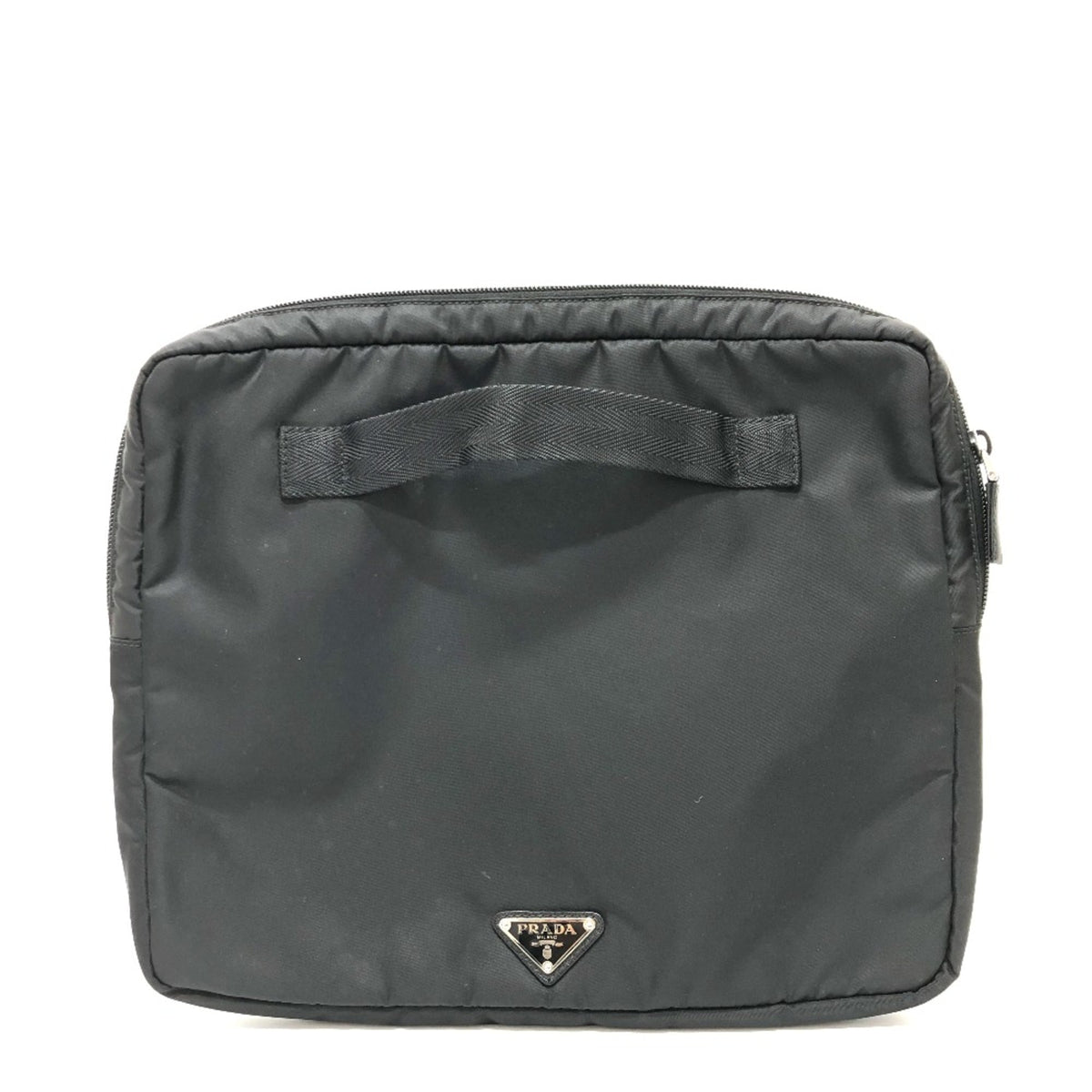Prada Black Cloth Clutch Bag (Pre-Owned)