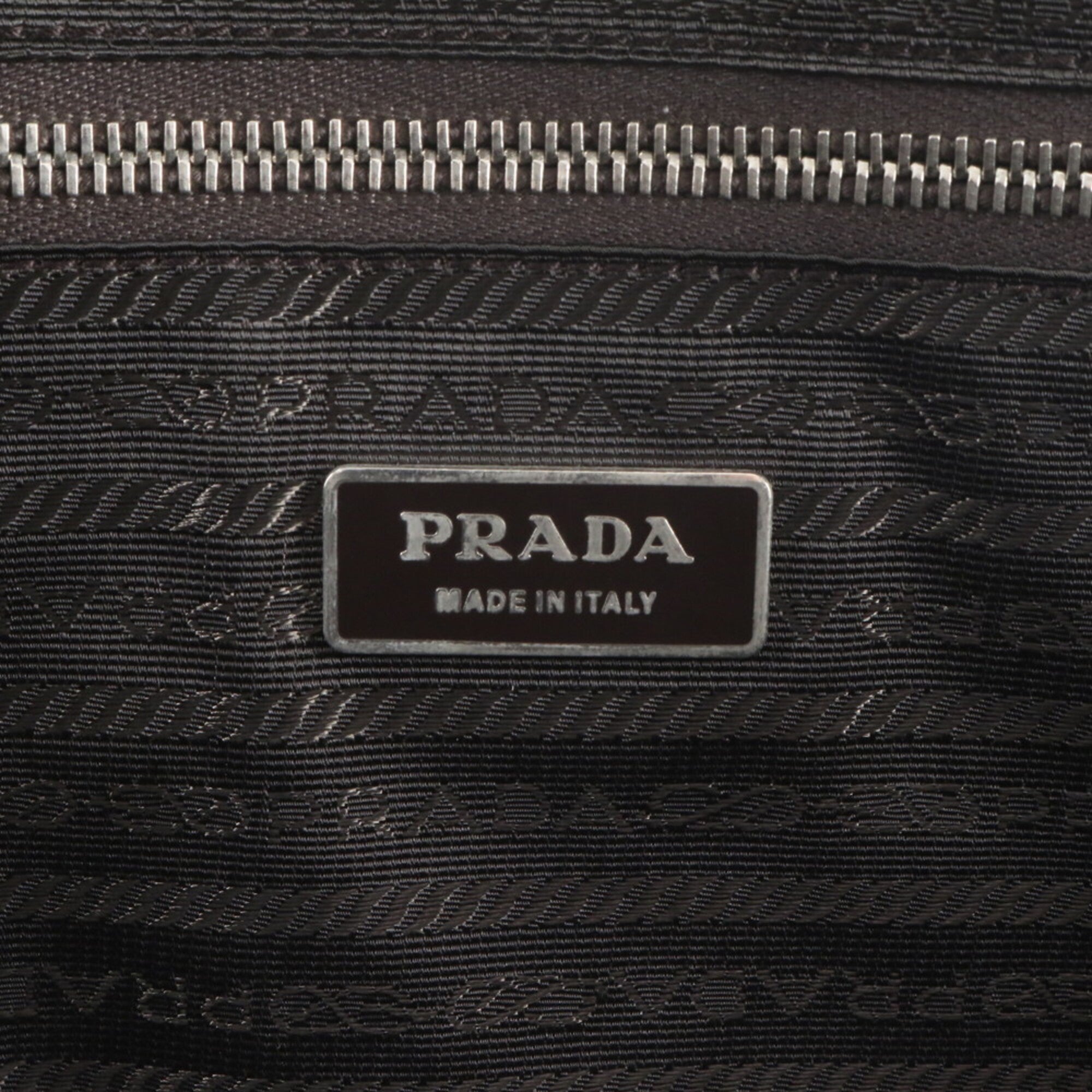 Prada Saffiano Khaki Leather Briefcase Handbag (Pre-Owned)