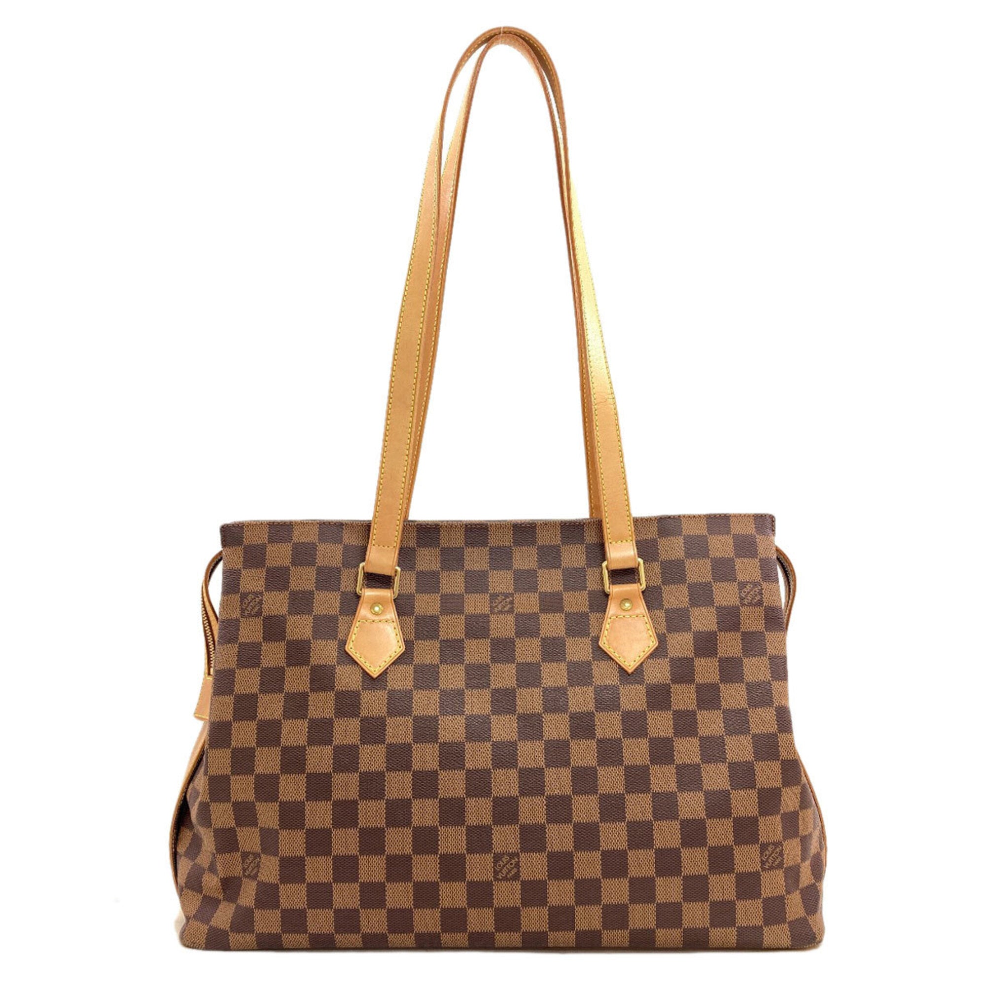 Louis Vuitton Damier Canvas Ebene Damier Canvas Tote Bag (Pre-Owned)