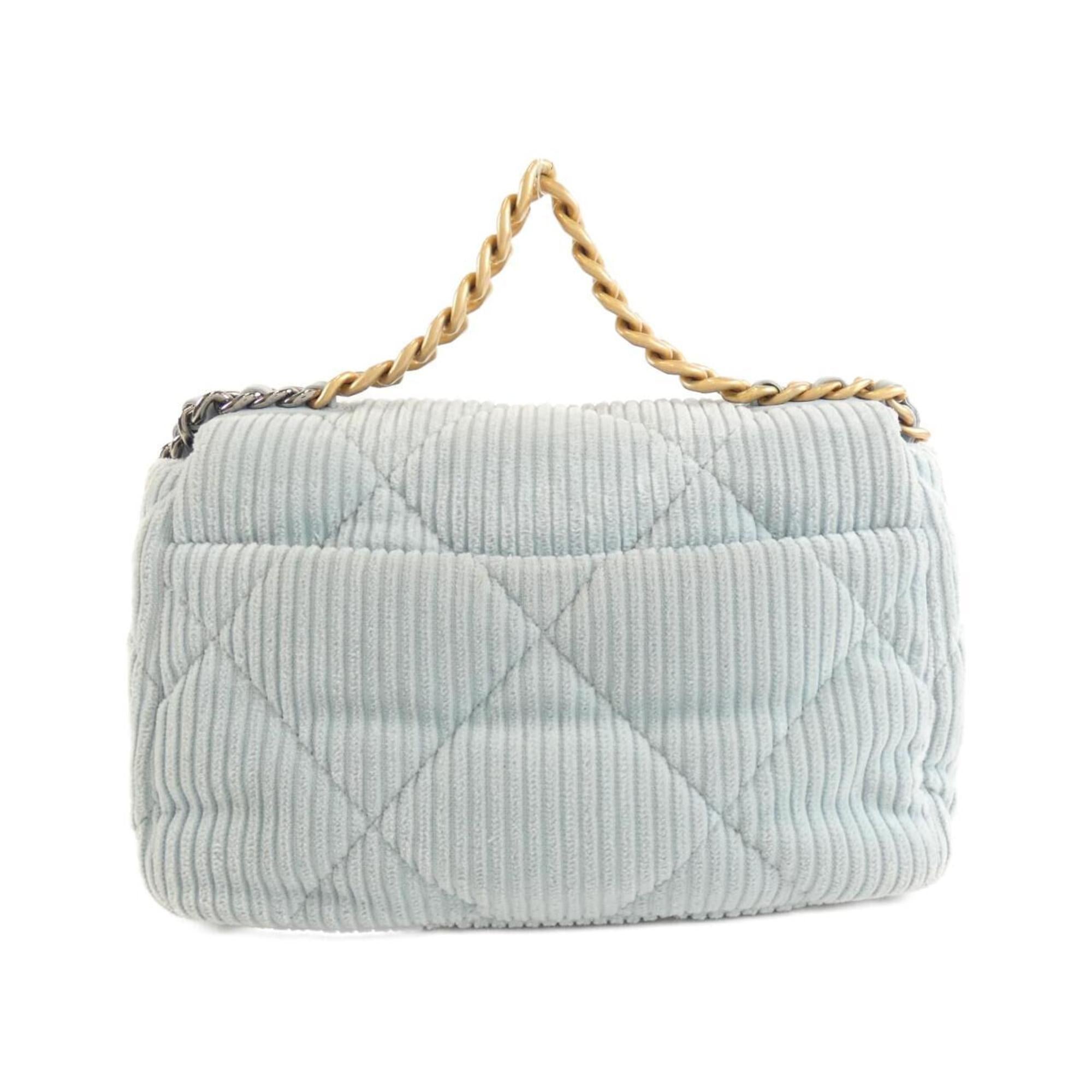Chanel Light Blue Cord Shoulder Bag (Pre-Owned)