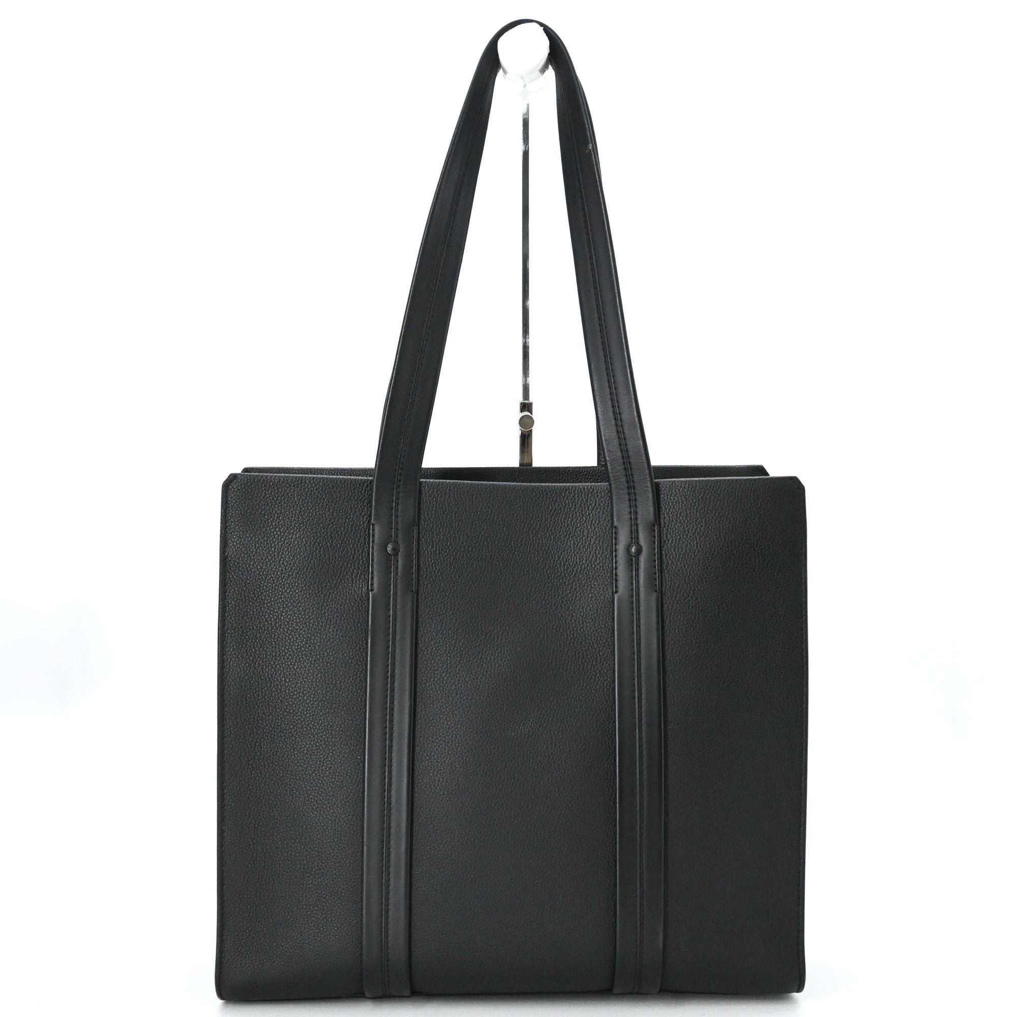 Louis Vuitton Black Leather Tote Bag (Pre-Owned)