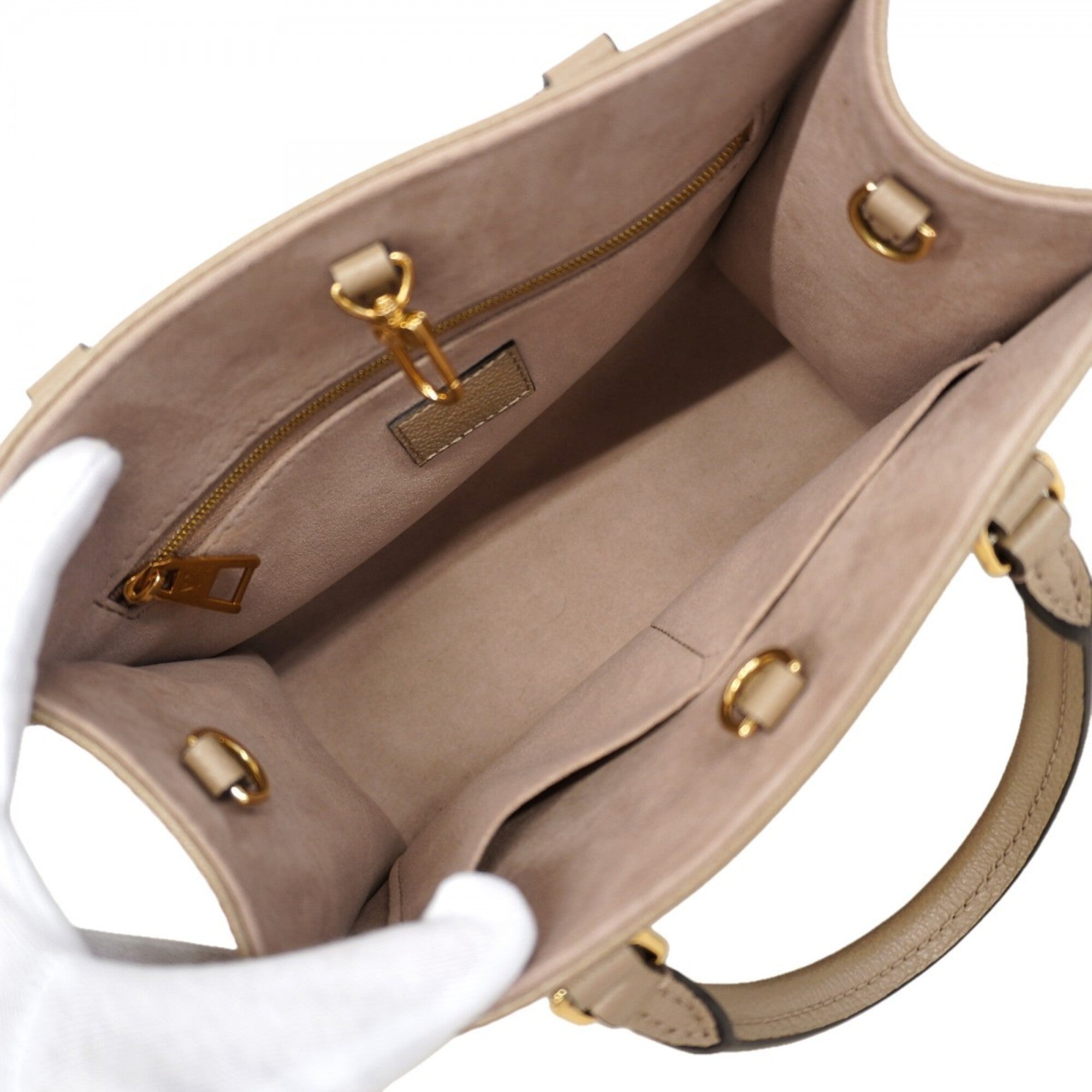 Louis Vuitton Cream Tourterelle Handbag (Pre-Owned)