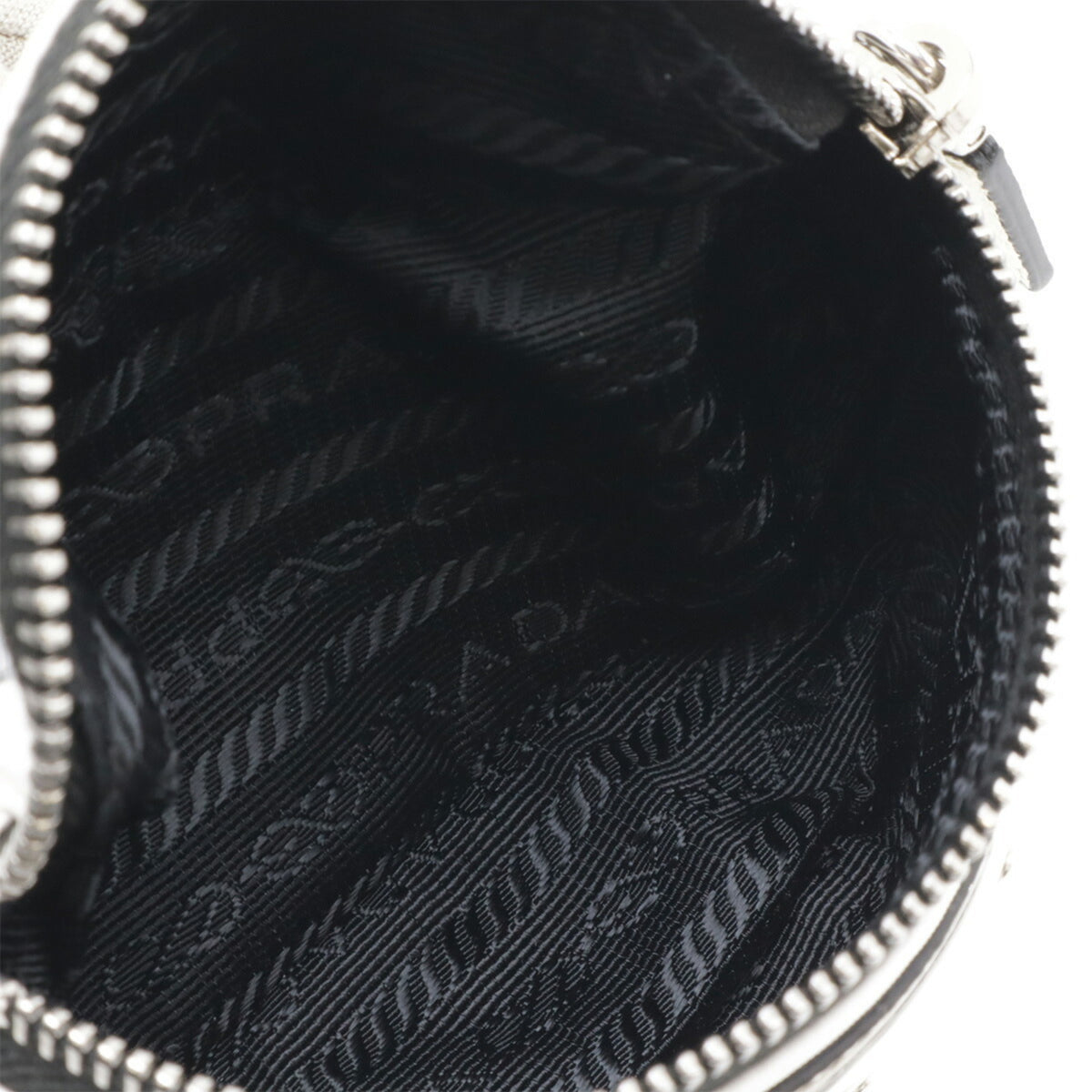 Prada White Nylon Leather Pouch (Pre-Owned)