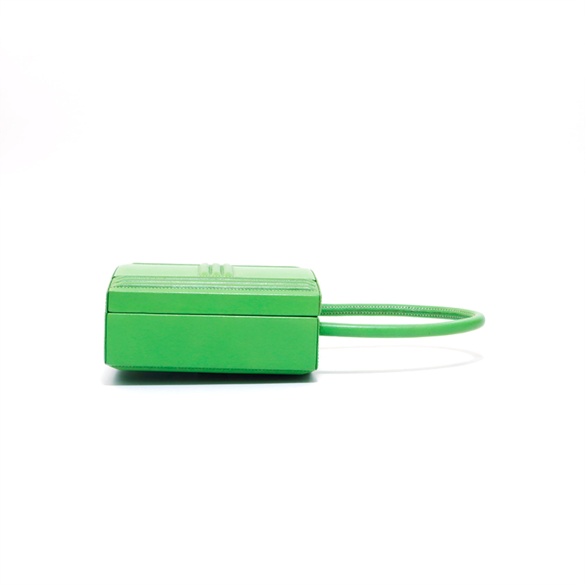 Hermes Green Leather Handbag (Pre-Owned)