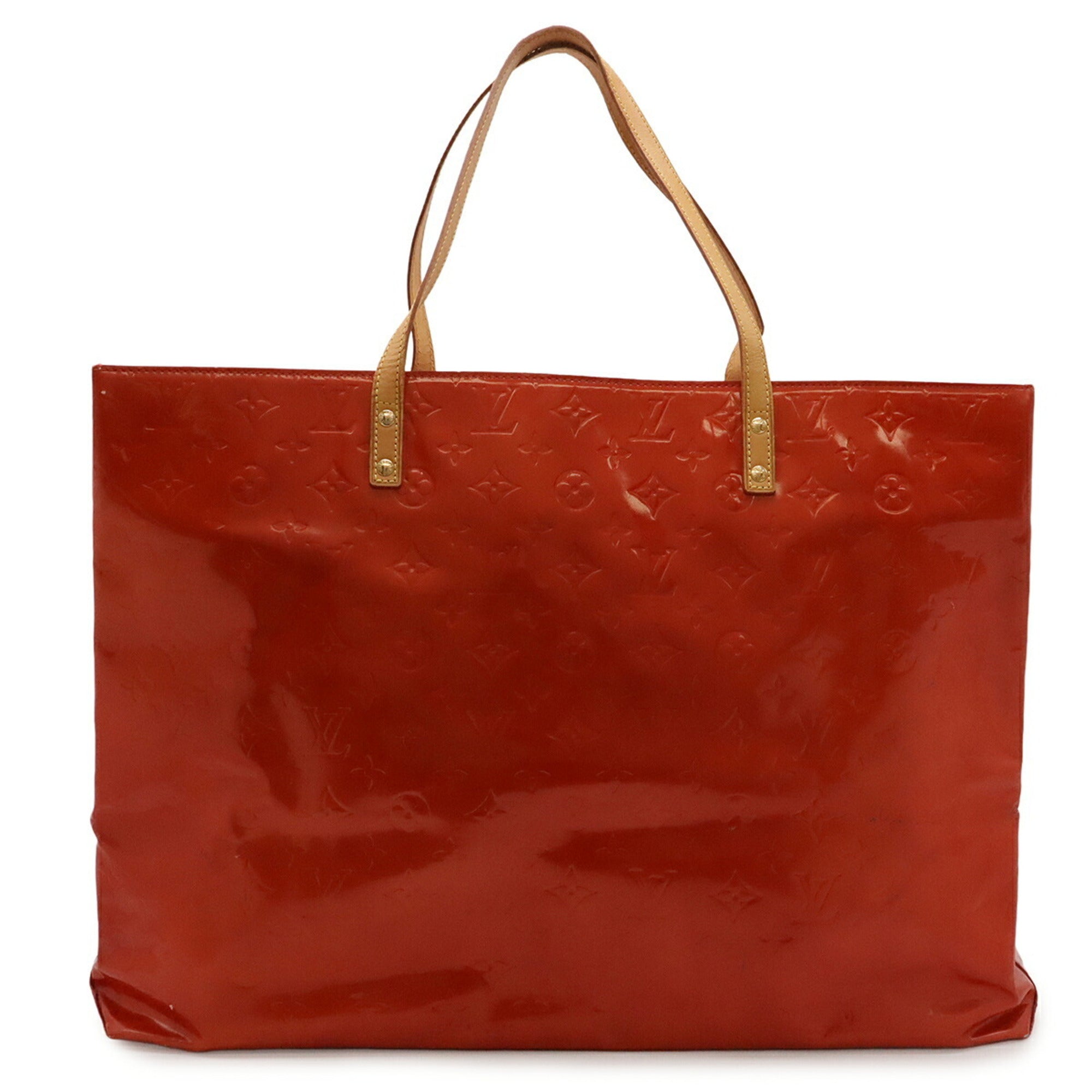 Louis Vuitton Galle Red Color Rouge Monogram Vernis Shoulder Bag Tote Bag (Pre-Owned)