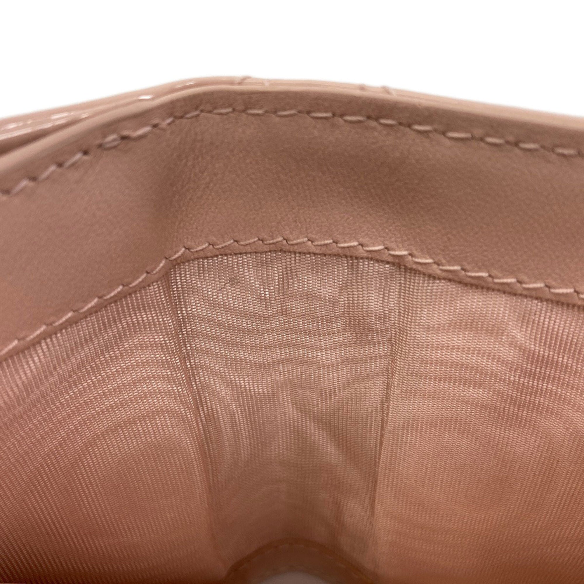 Christian Dior Pink Patent Leather Wallet (Bi-Fold) (Pre-Owned)