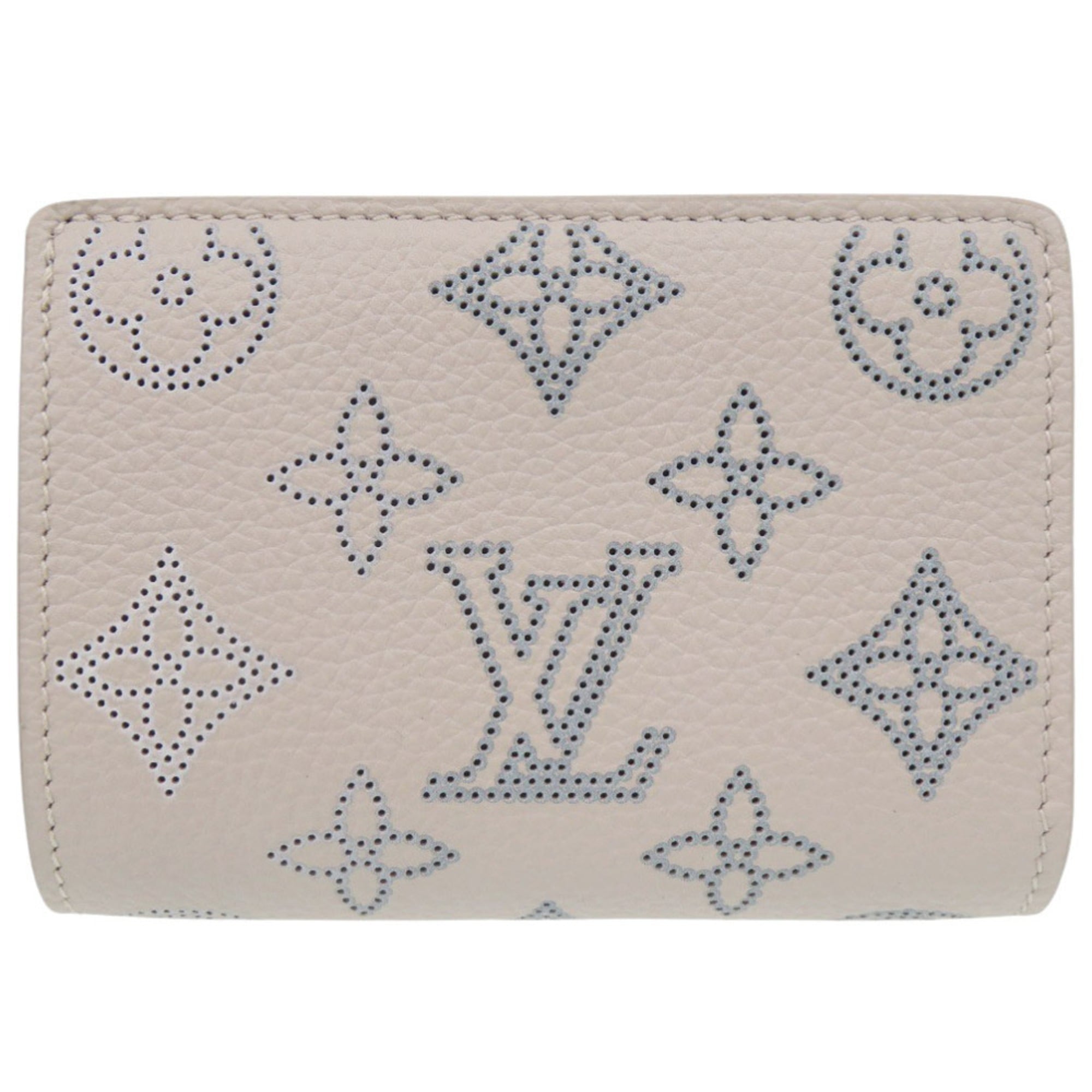 Louis Vuitton Blue Pink Mahina Leather Wallet (Bi-Fold) (Pre-Owned)