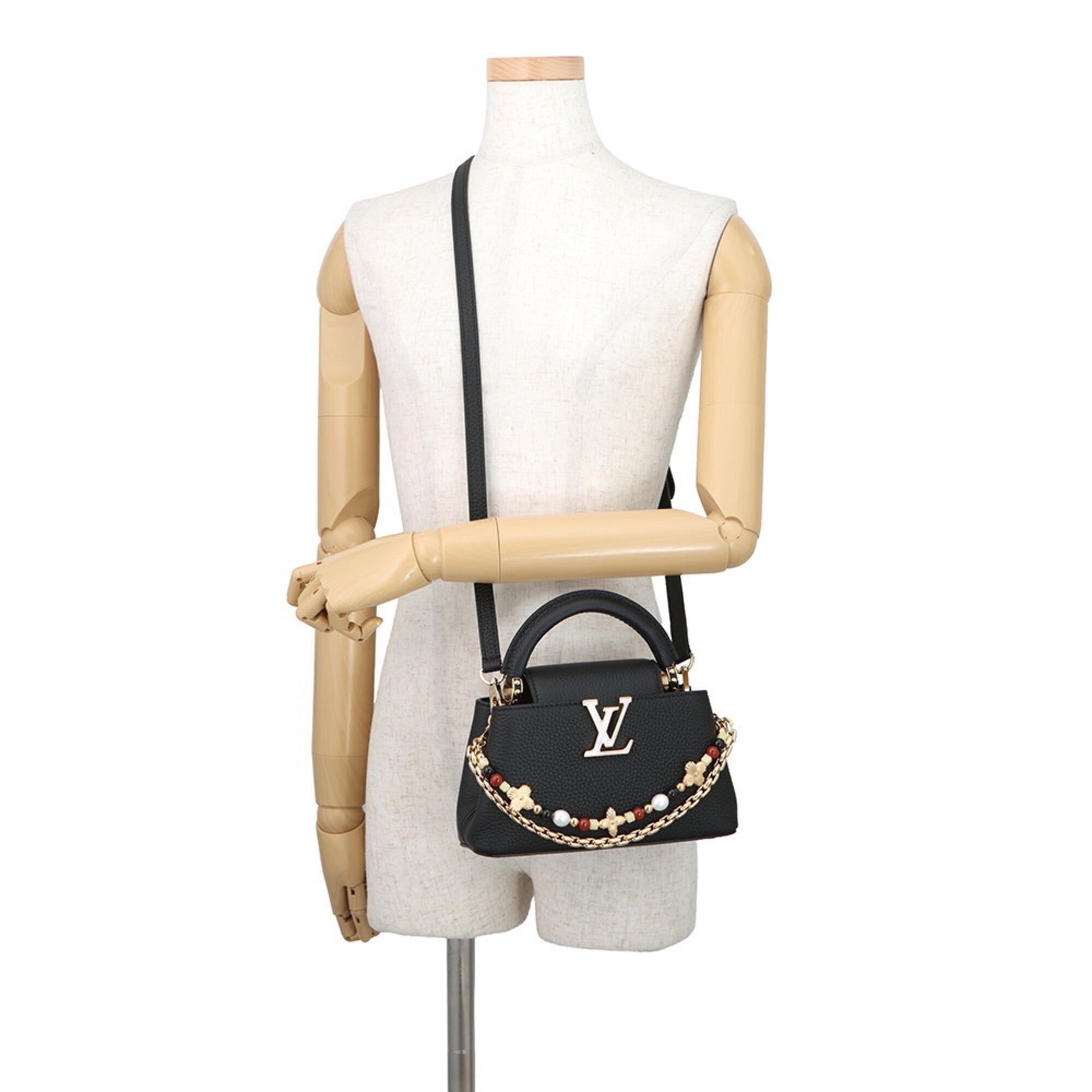 Louis Vuitton Black Noir Exotic Leather Handbag (Pre-Owned)