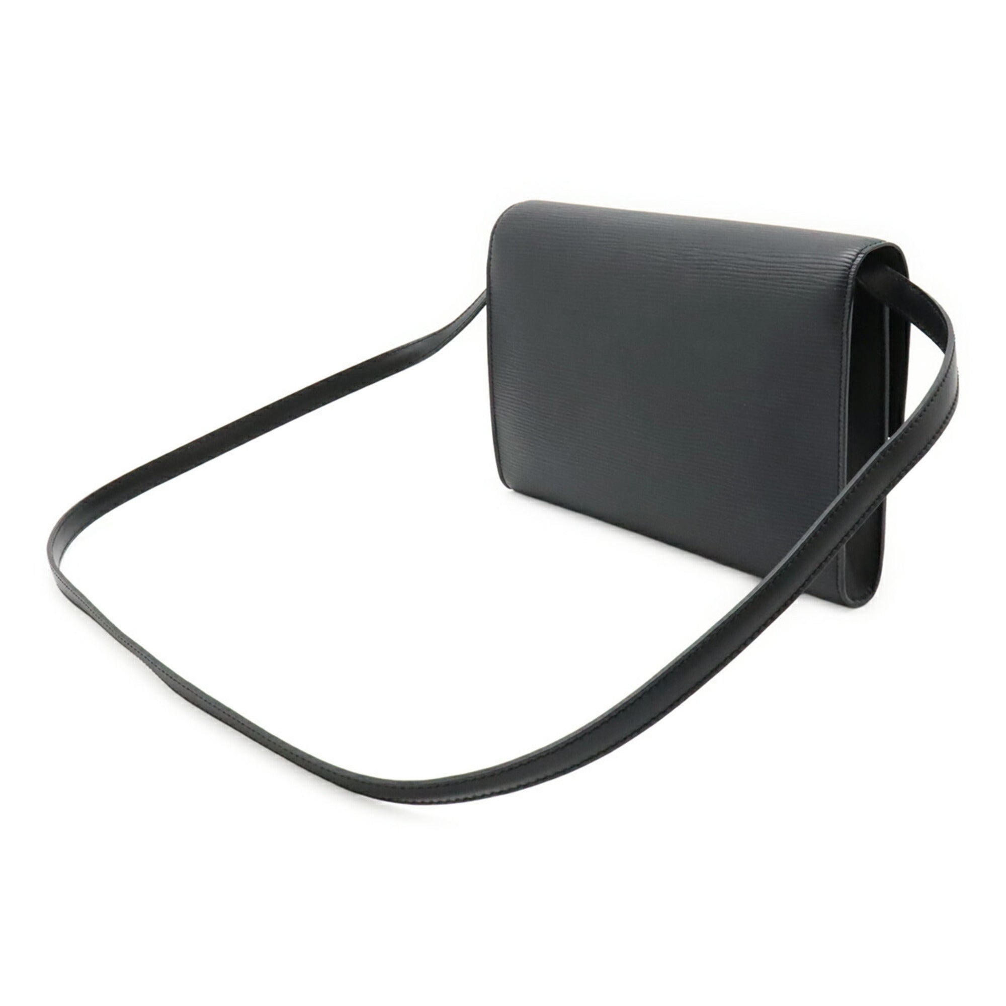 Louis Vuitton Black Noir Epi Leather Clutch Bag Pochette Shoulder Bag (Pre-Owned)