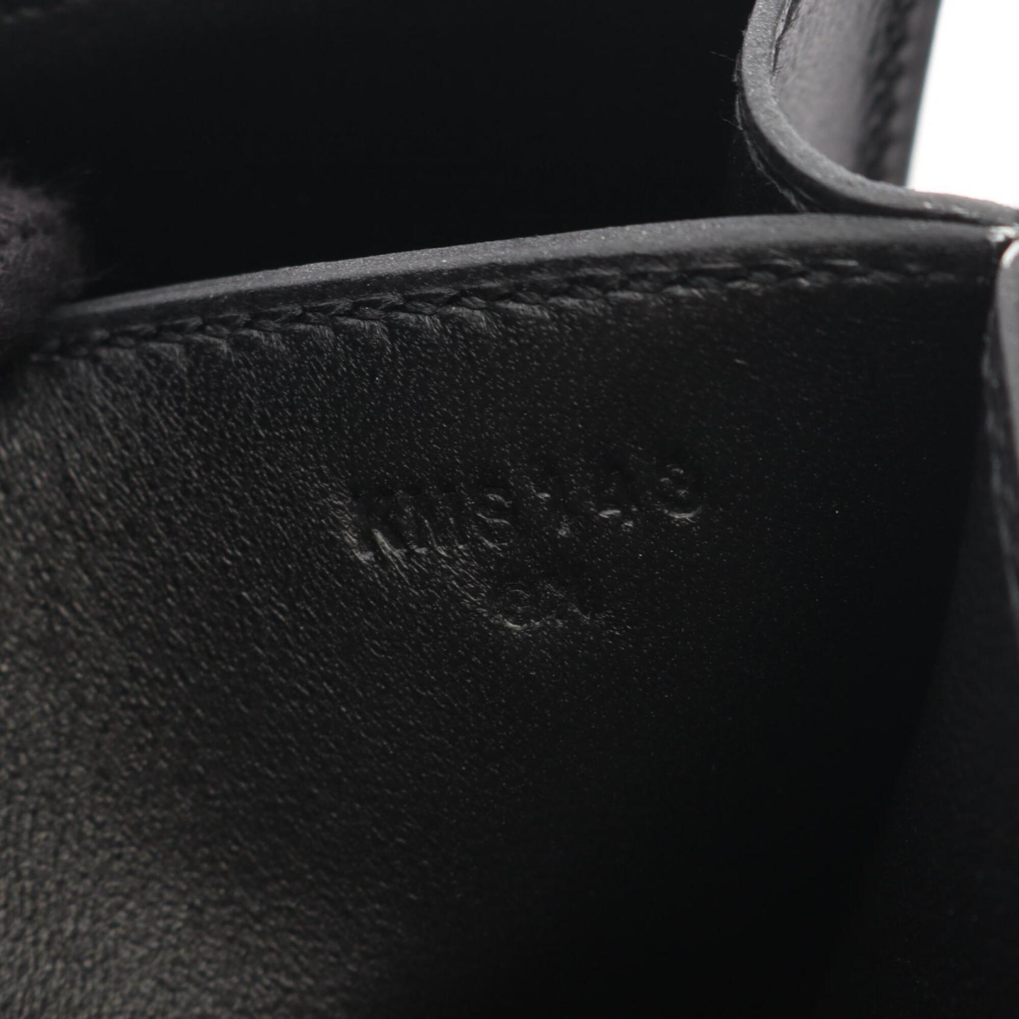Hermes Constance Black Box Calf Leather Handbag Shoulder Bag (Pre-Owned)