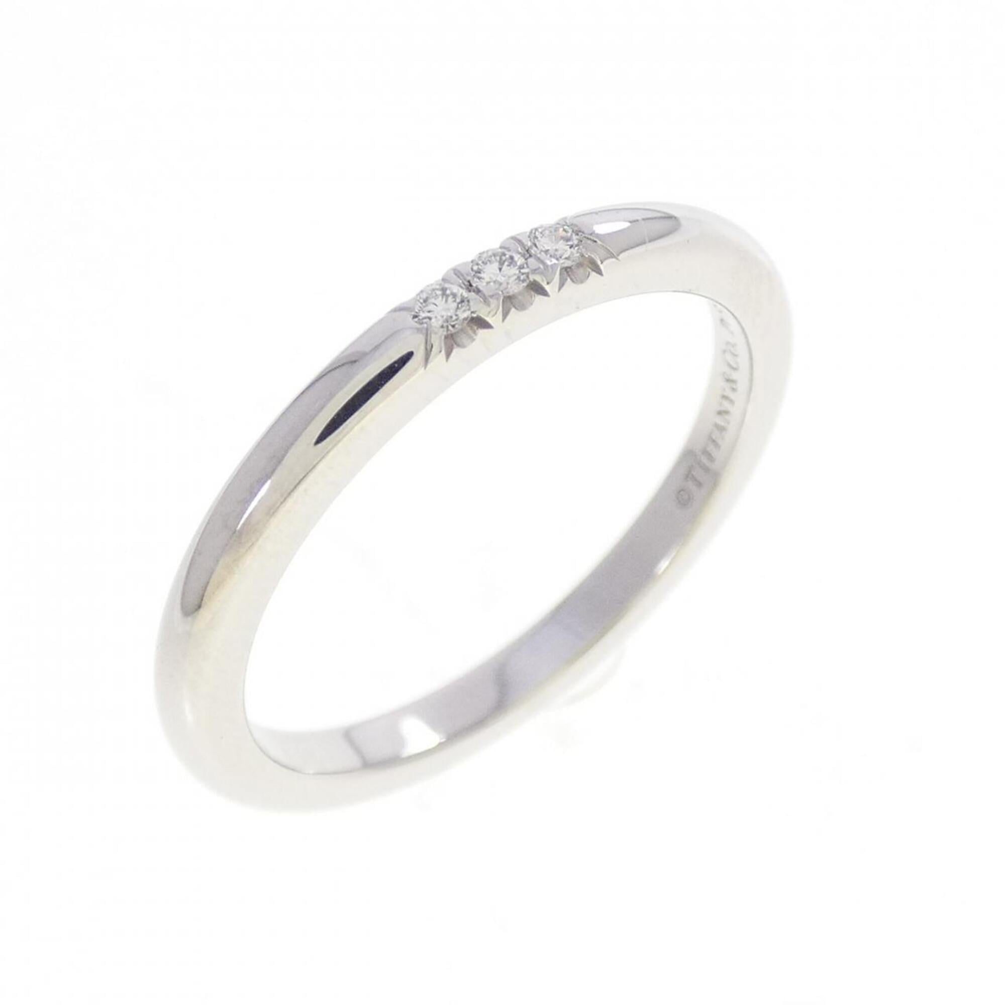 Tiffany Platinum Platinum 950 Band Ring (Pre-Owned)