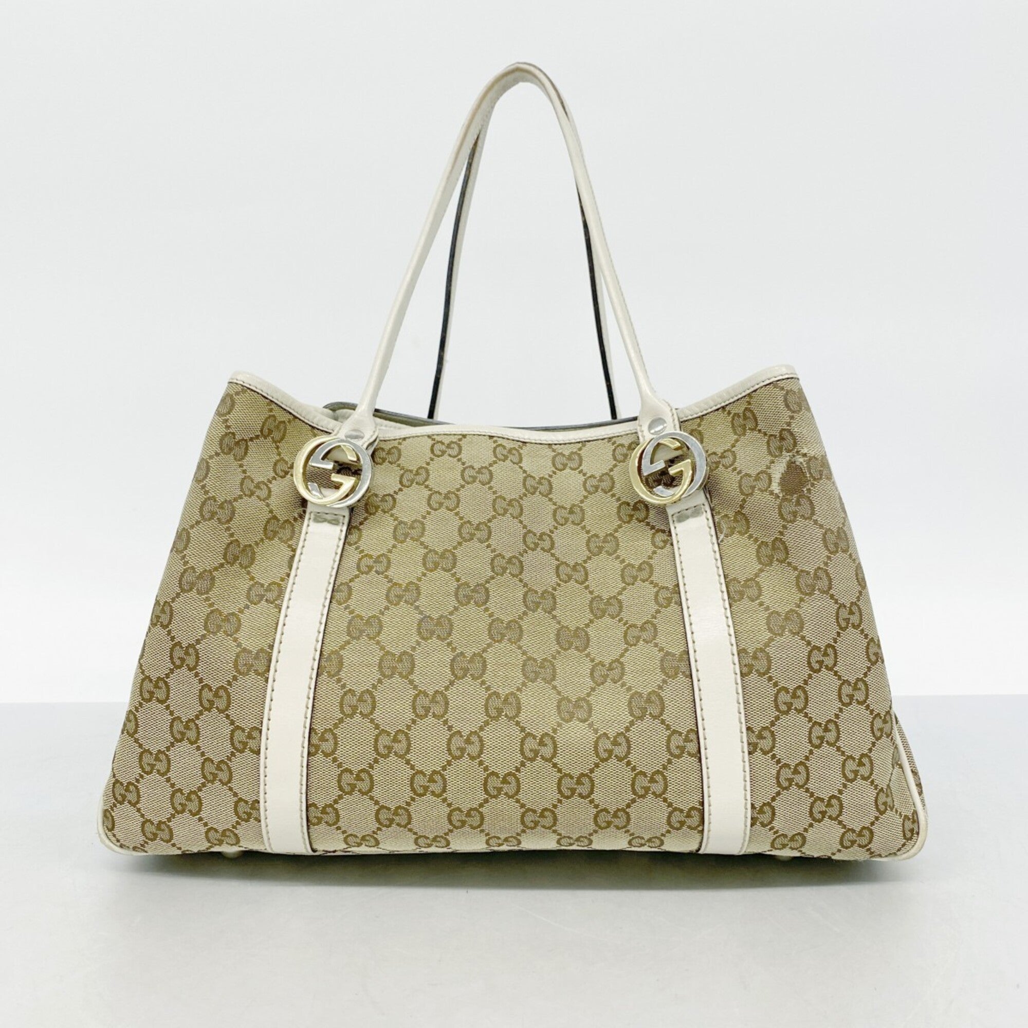 Gucci Brown Canvas Tote Bag (Pre-Owned)