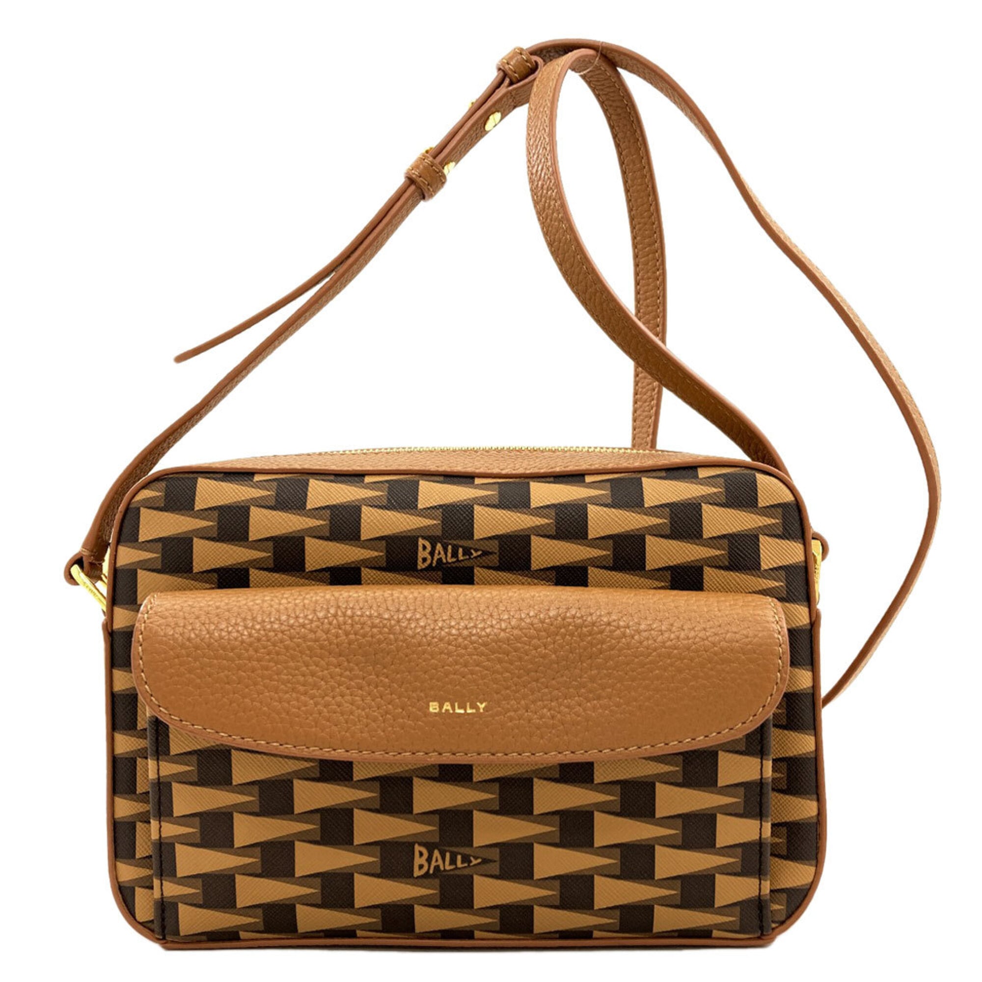 Bally Brown Pvc Leather Shoulder Bag (Pre-Owned)