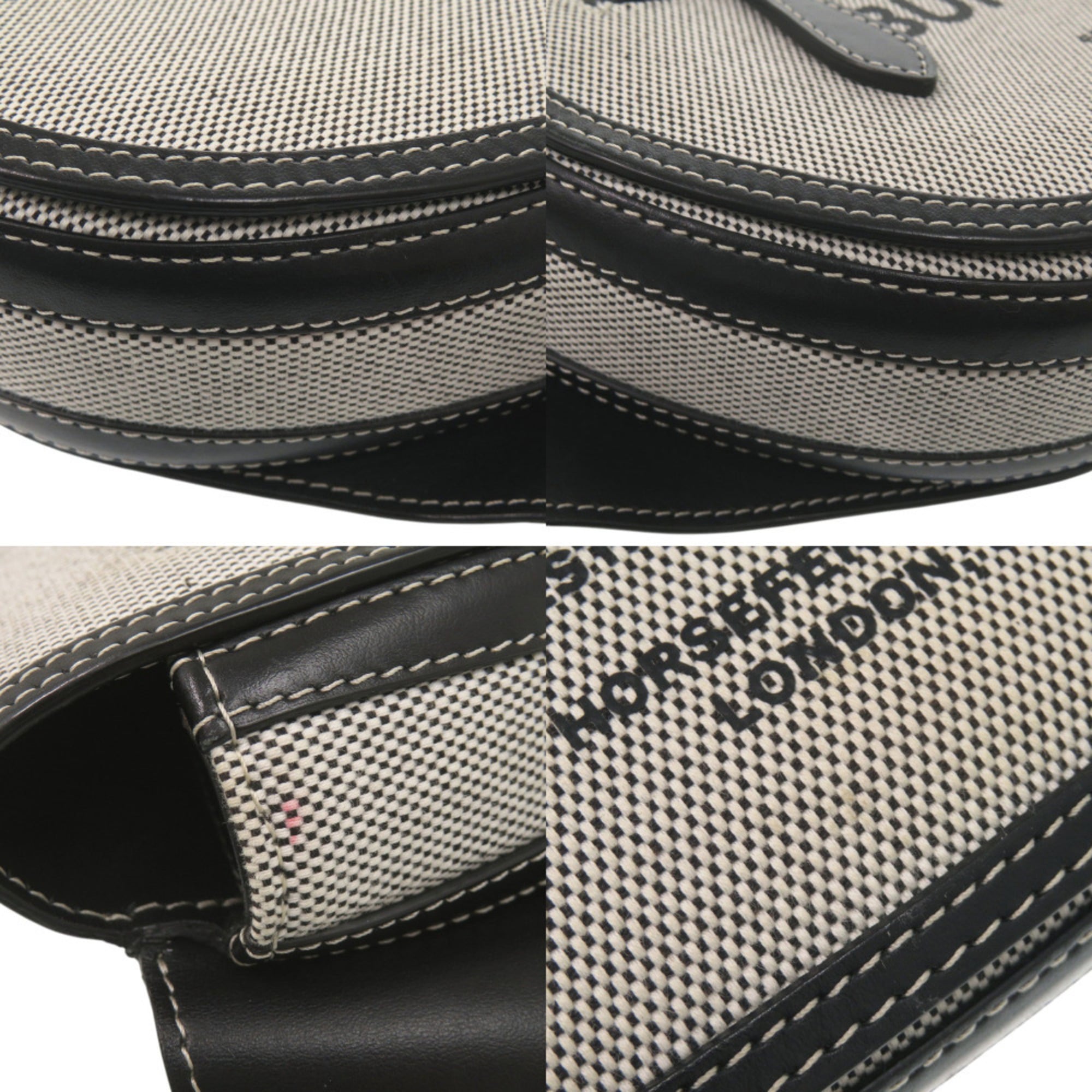 Burberry Black Canvas Leather Fanny Pack (Pre-Owned)