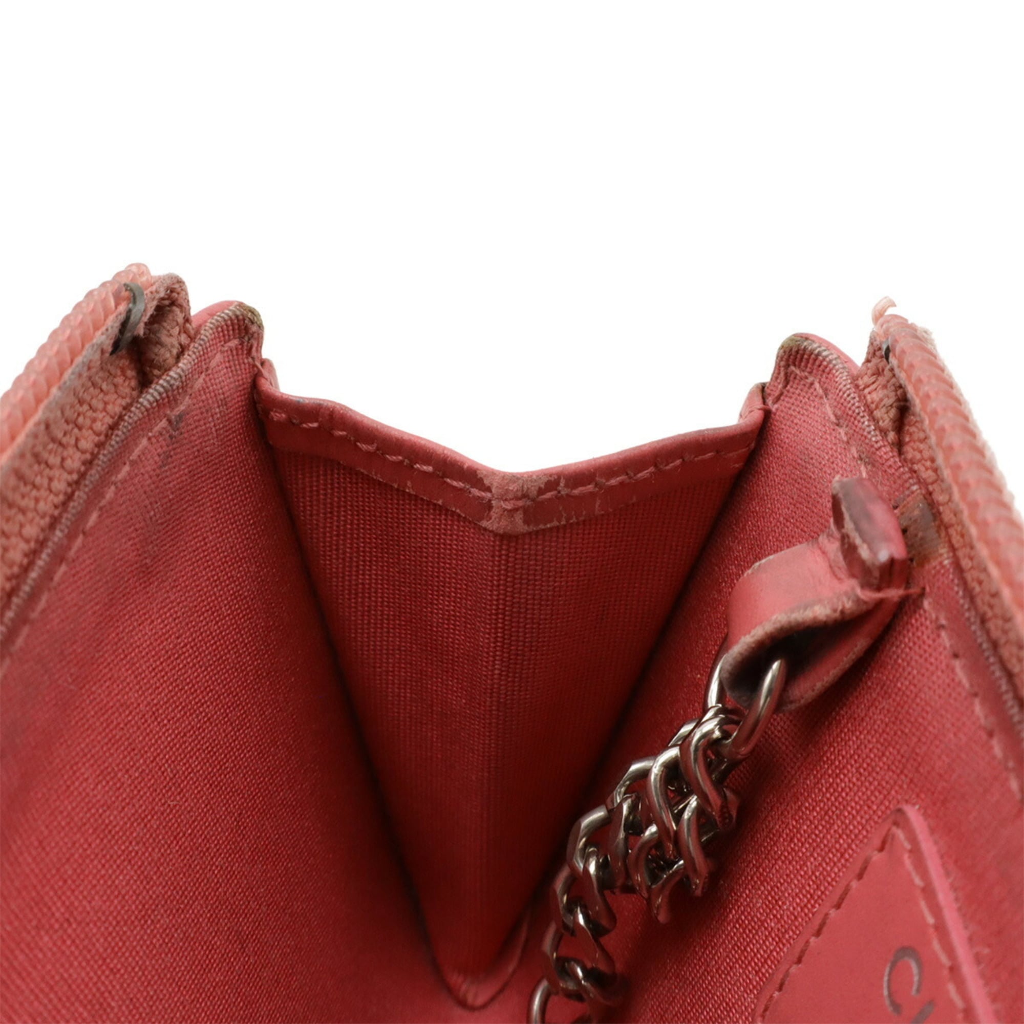 Chanel Pink Grained Calfskin Coin Purse/Coin Case (Pre-Owned)
