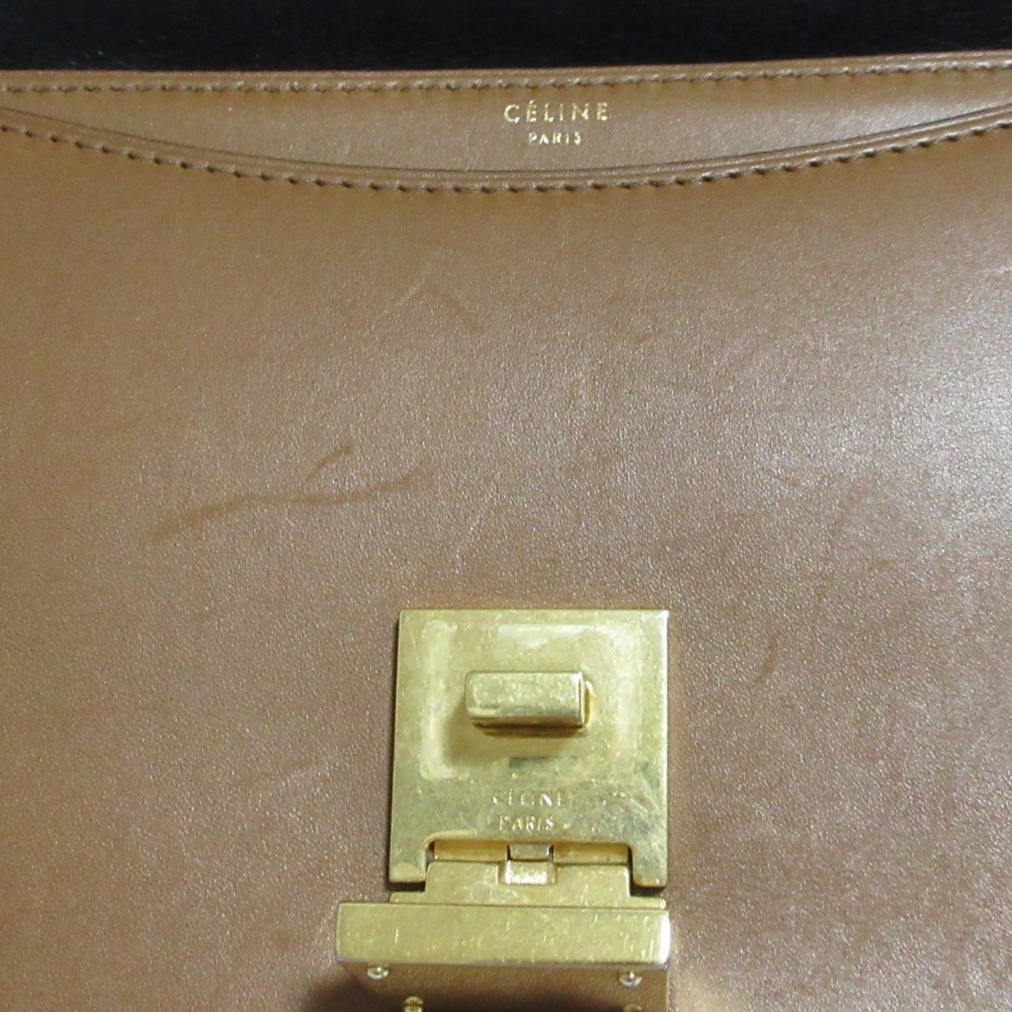 Celine Black Brown Shoulder Bag (Pre-Owned)