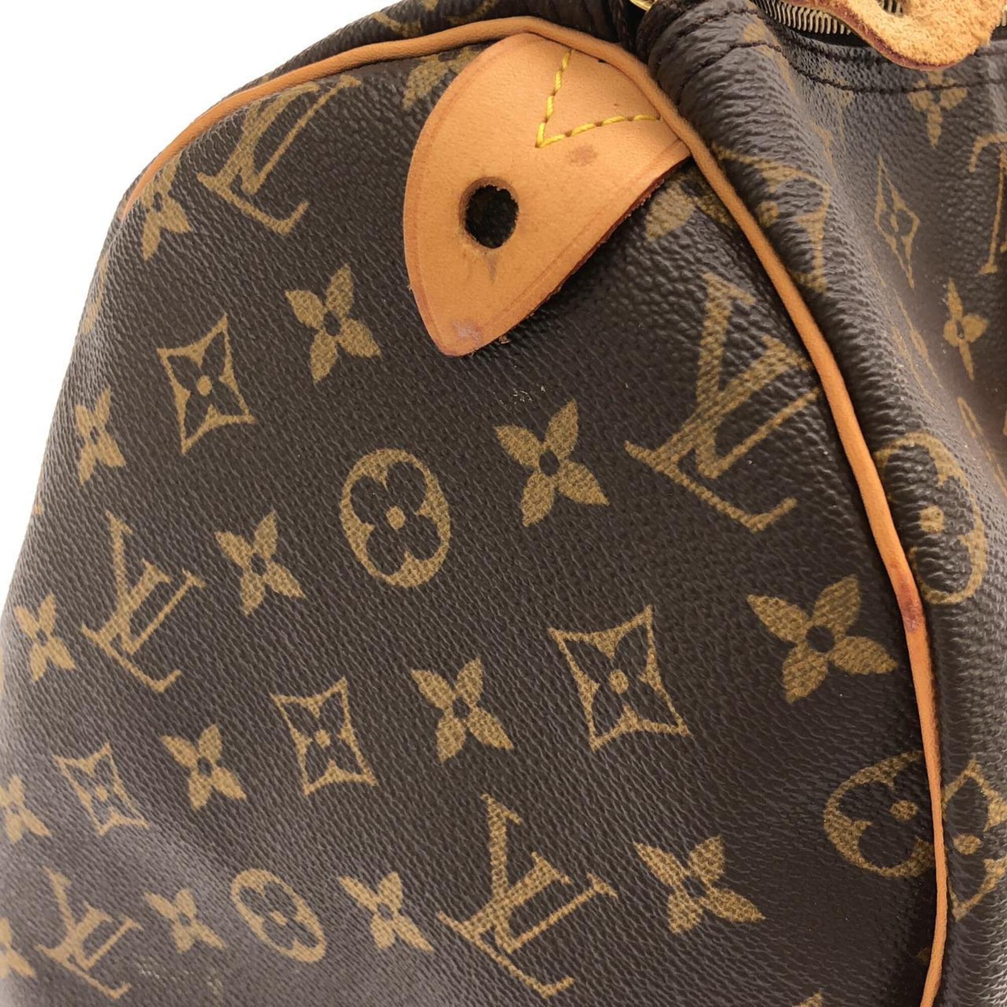 Louis Vuitton Marron Coated Canvas Boston Bag (Pre-Owned)