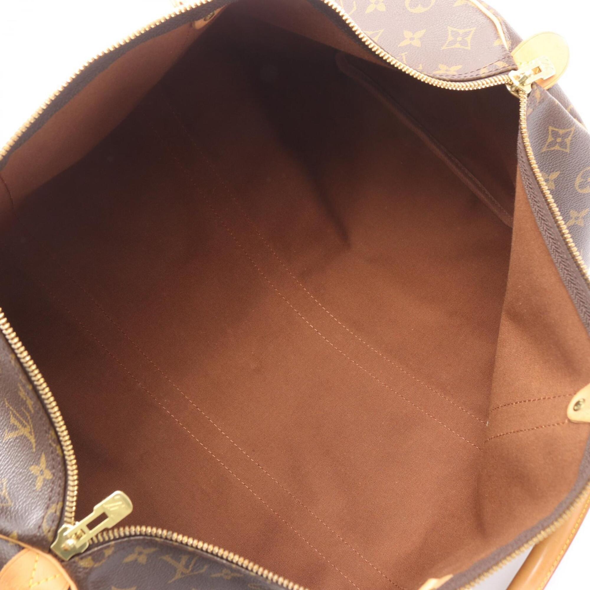 Louis Vuitton Brown Monogram Monogram Leather Boston Bag Handbag (Pre-Owned)