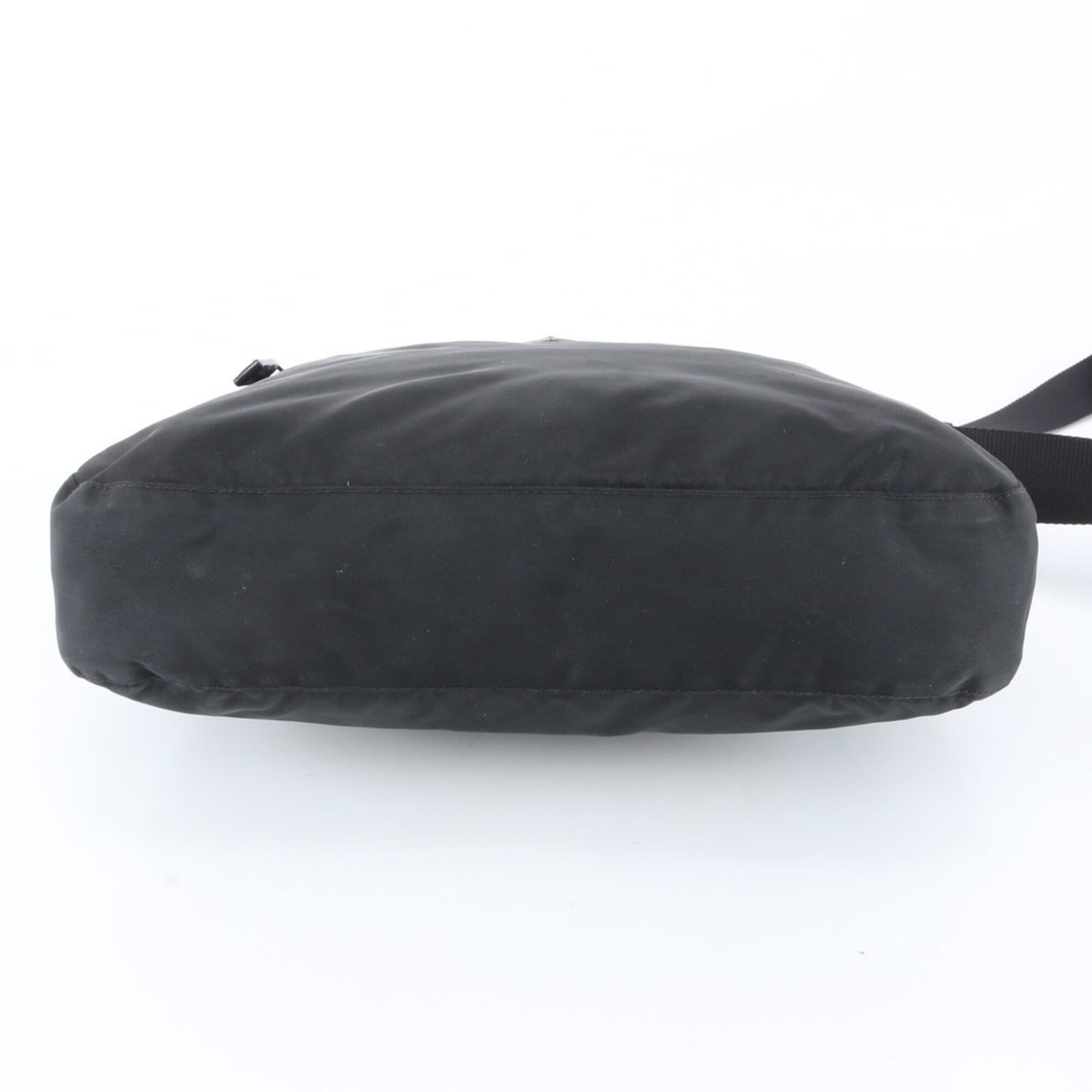 Prada Black Nylon Leather Shoulder Bag (Pre-Owned)