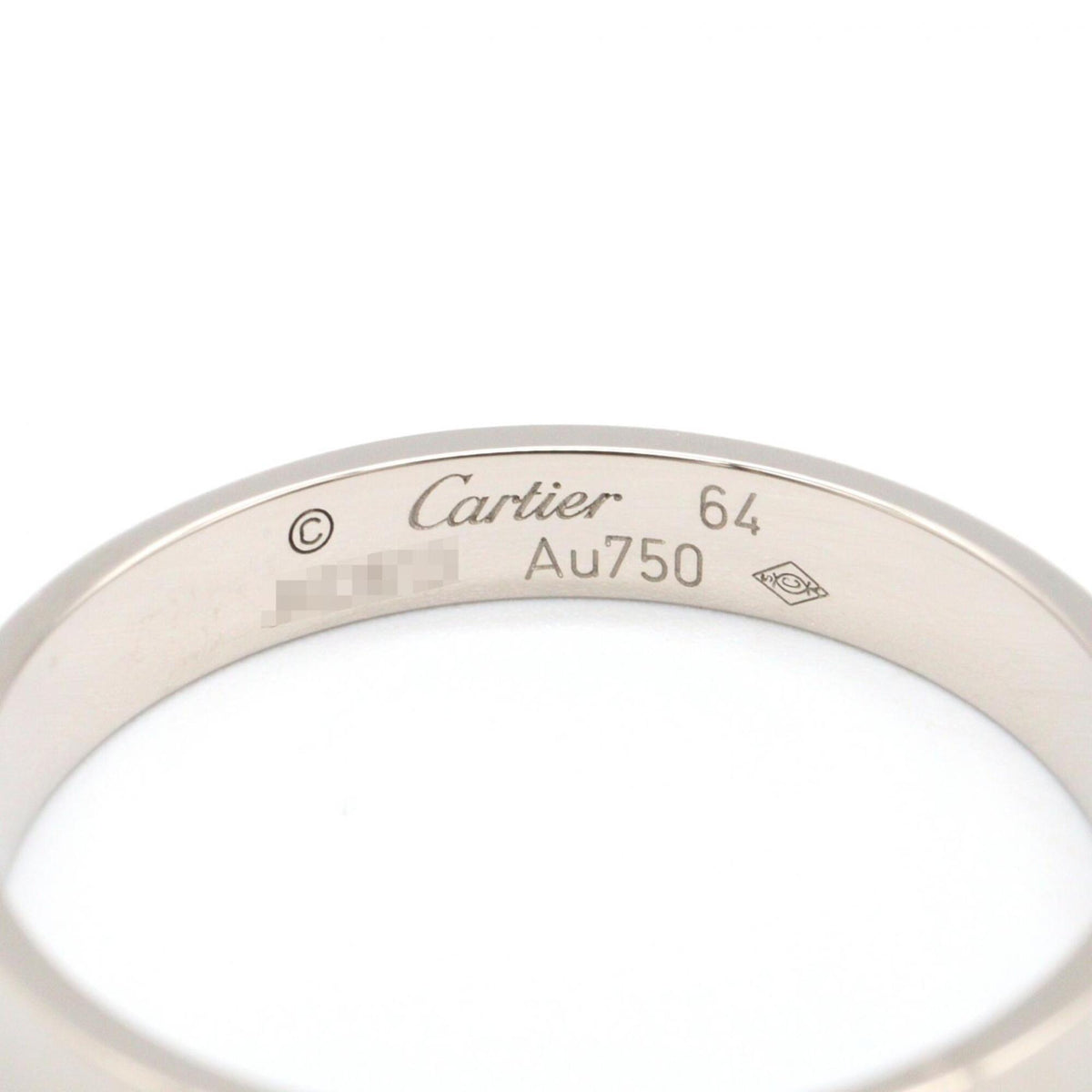Cartier Silver White Gold (18K) Band Ring (Pre-Owned)