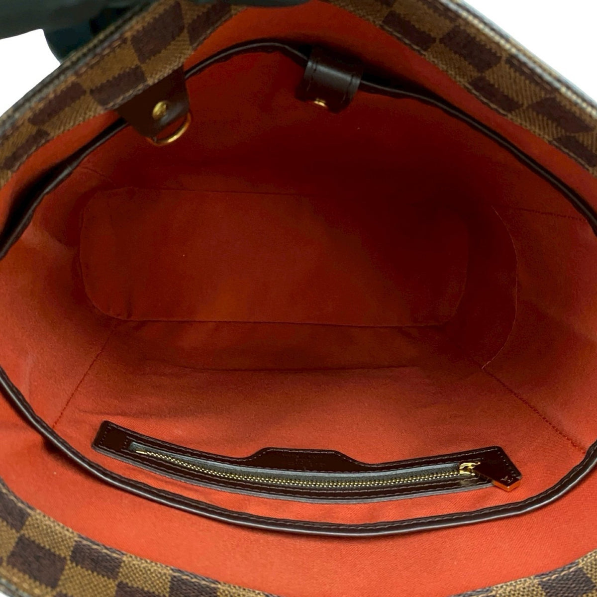 Louis Vuitton Brown Leather Pvc Handbag Tote Bag (Pre-Owned)