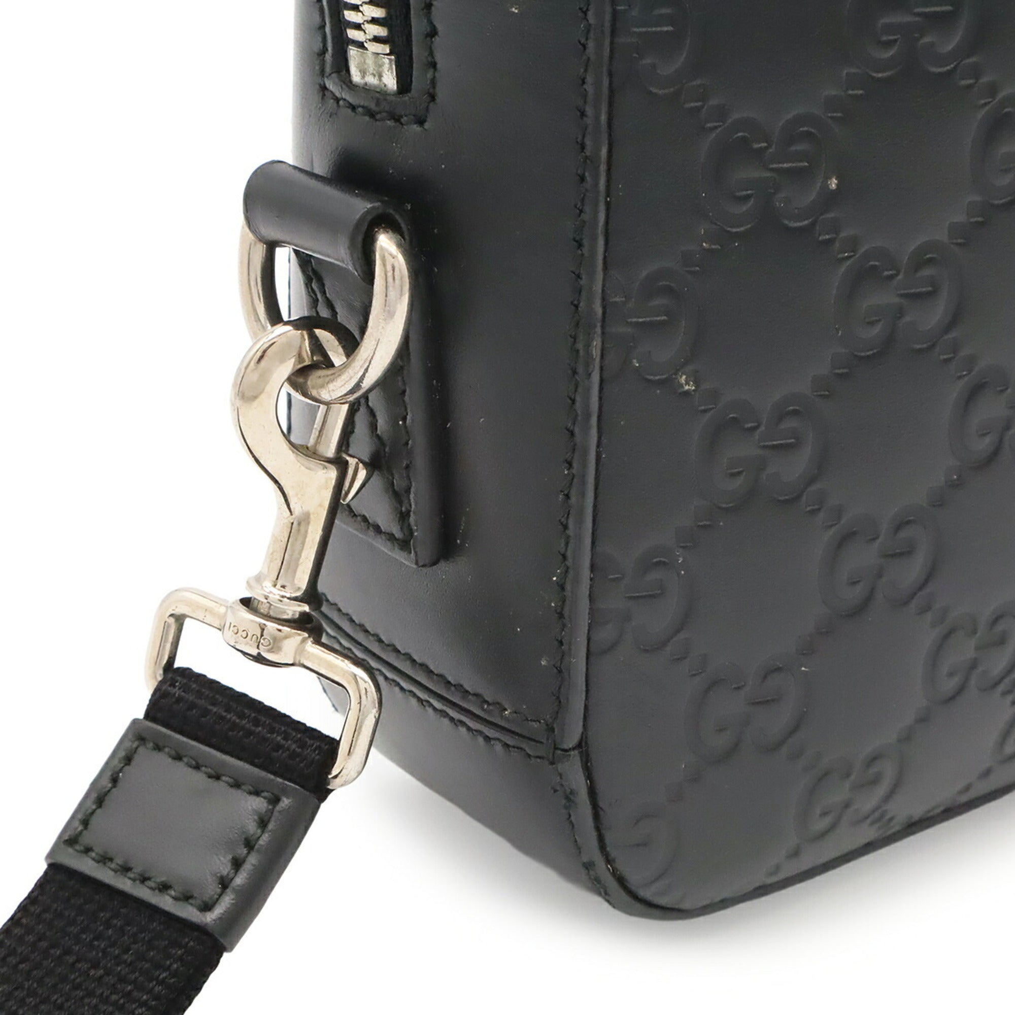 Gucci Black Leather Clutch Bag (Pre-Owned)