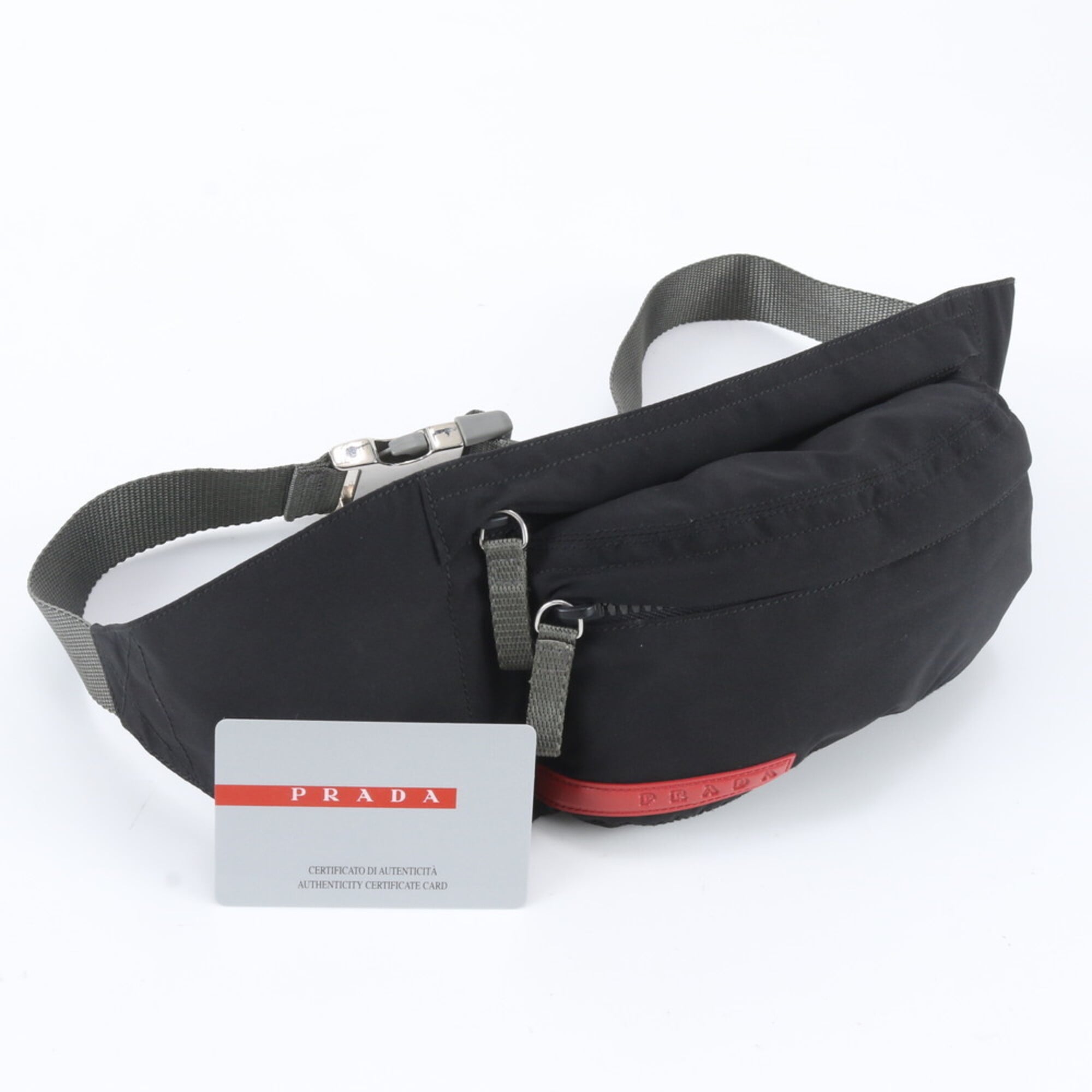 Pradasports Black Fanny Pack Sling Bag (Pre-Owned)