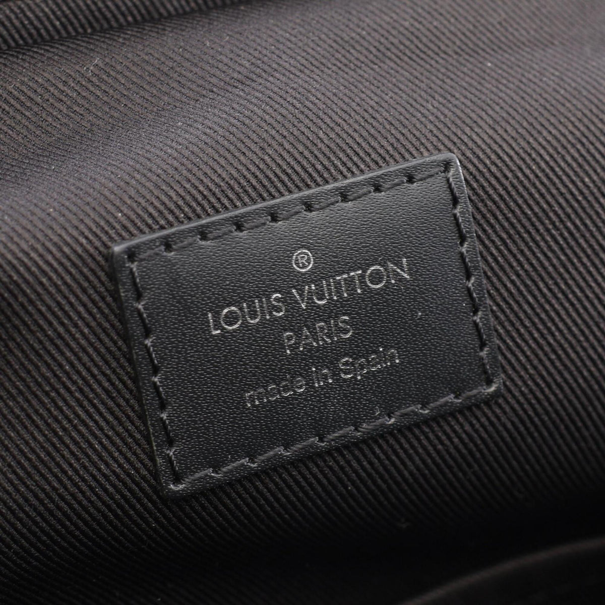 Louis Vuitton Black Multi-Color Damier Graphite Leather Fanny Pack Sling Bag (Pre-Owned)