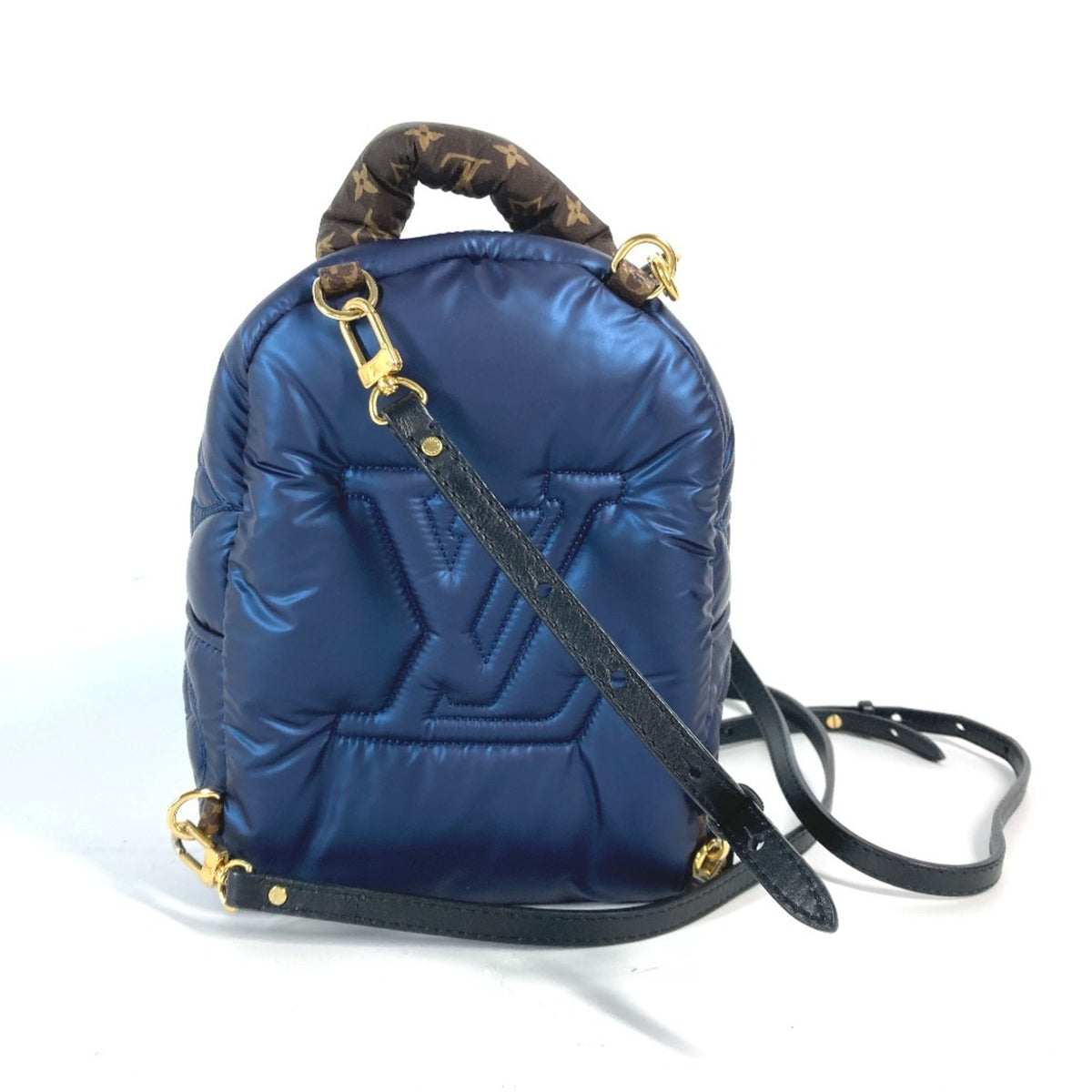 Louis Vuitton Brown Navy Monogram Nylon Backpack (Pre-Owned)