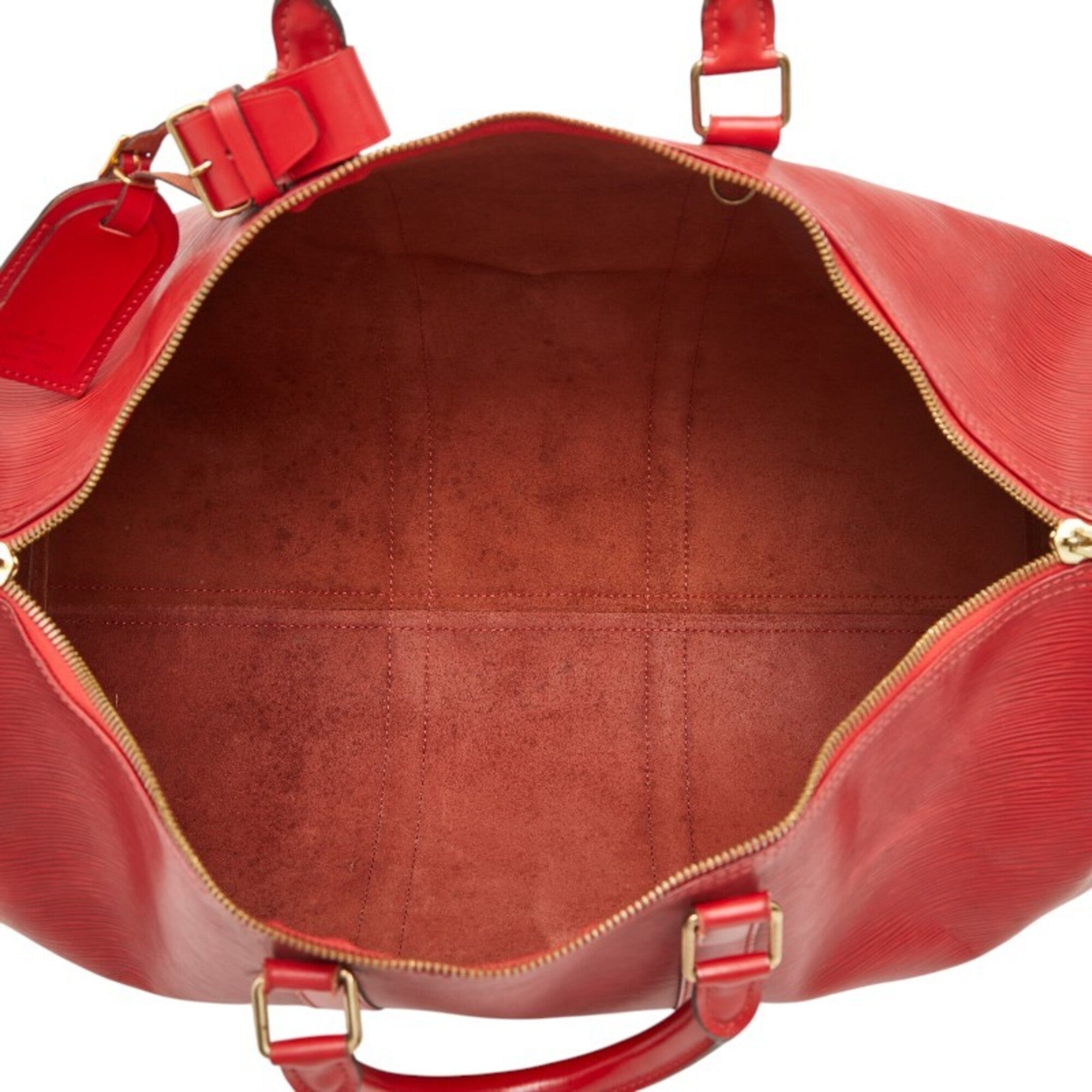 Louis Vuitton Castilian Red Leather Boston Bag (Pre-Owned)