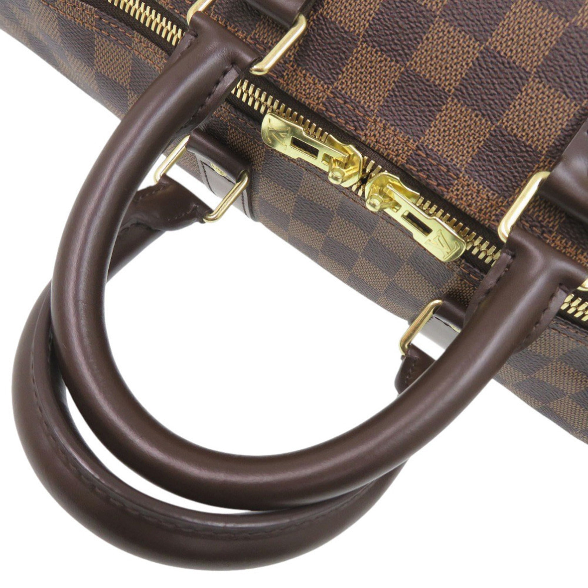 Louis Vuitton Brown Damier Canvas Boston Bag (Pre-Owned)
