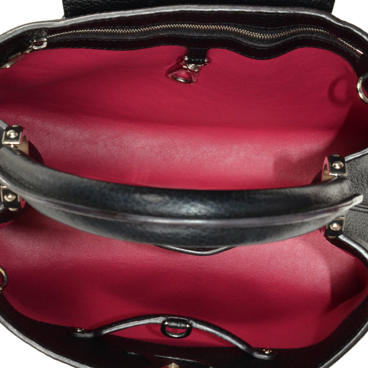 Louis Vuitton Black Noir Leather Handbag (Pre-Owned)