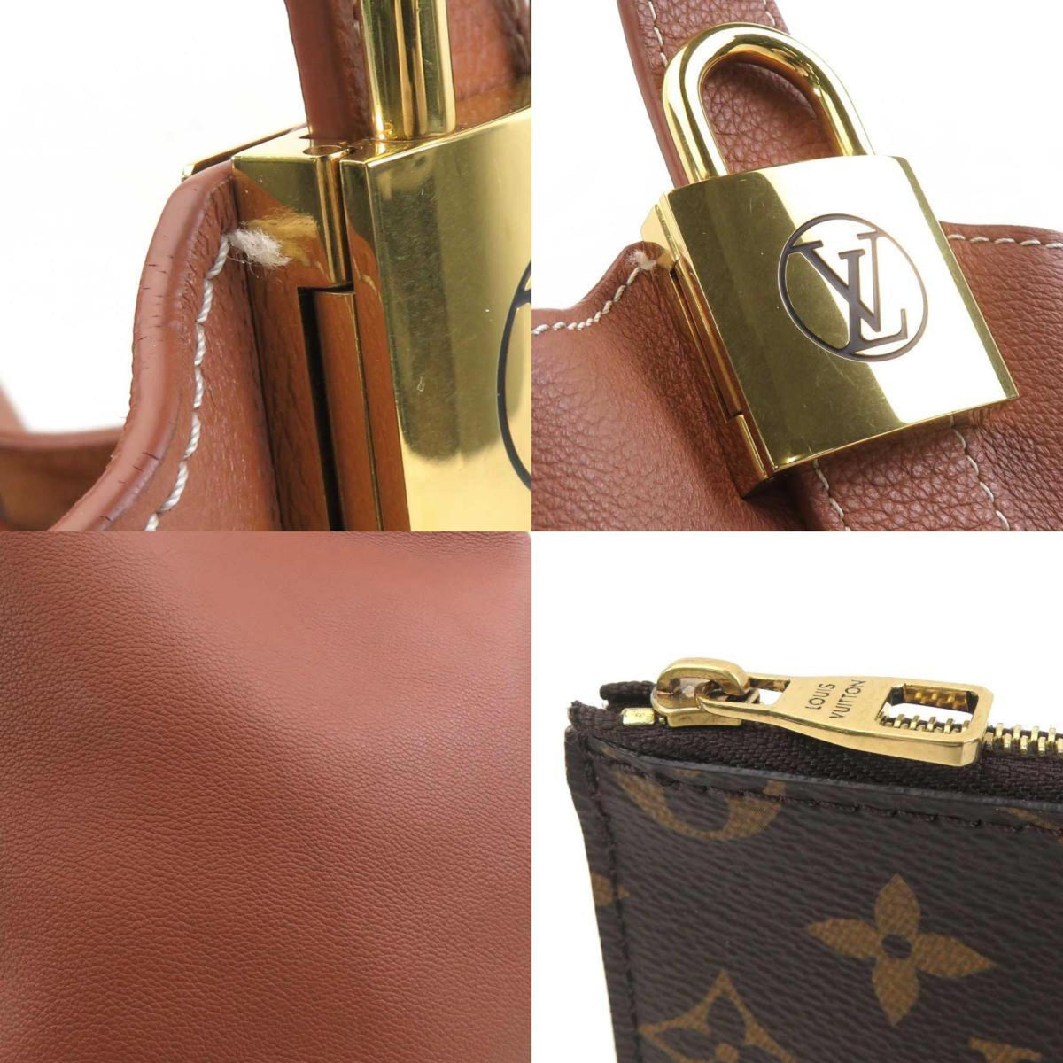 Louis Vuitton Cognac Leather Shoulder Bag (Pre-Owned)