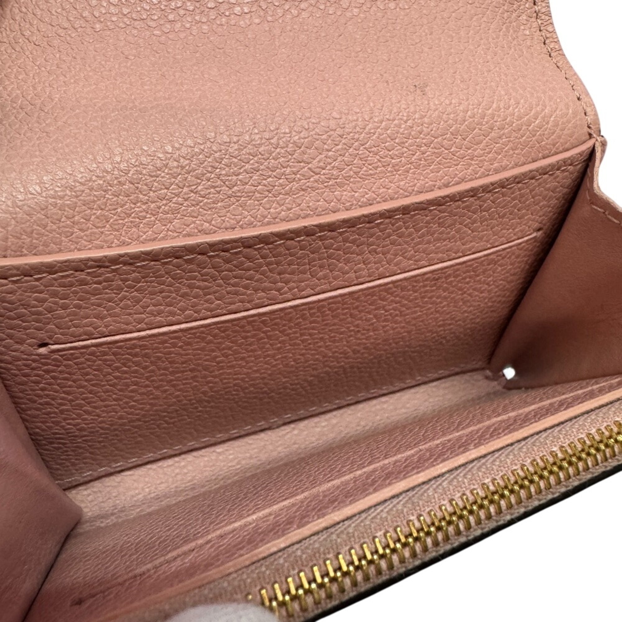 Louis Vuitton Monogram Empreinte Pink Leather Wallet (Bi-Fold) (Pre-Owned)