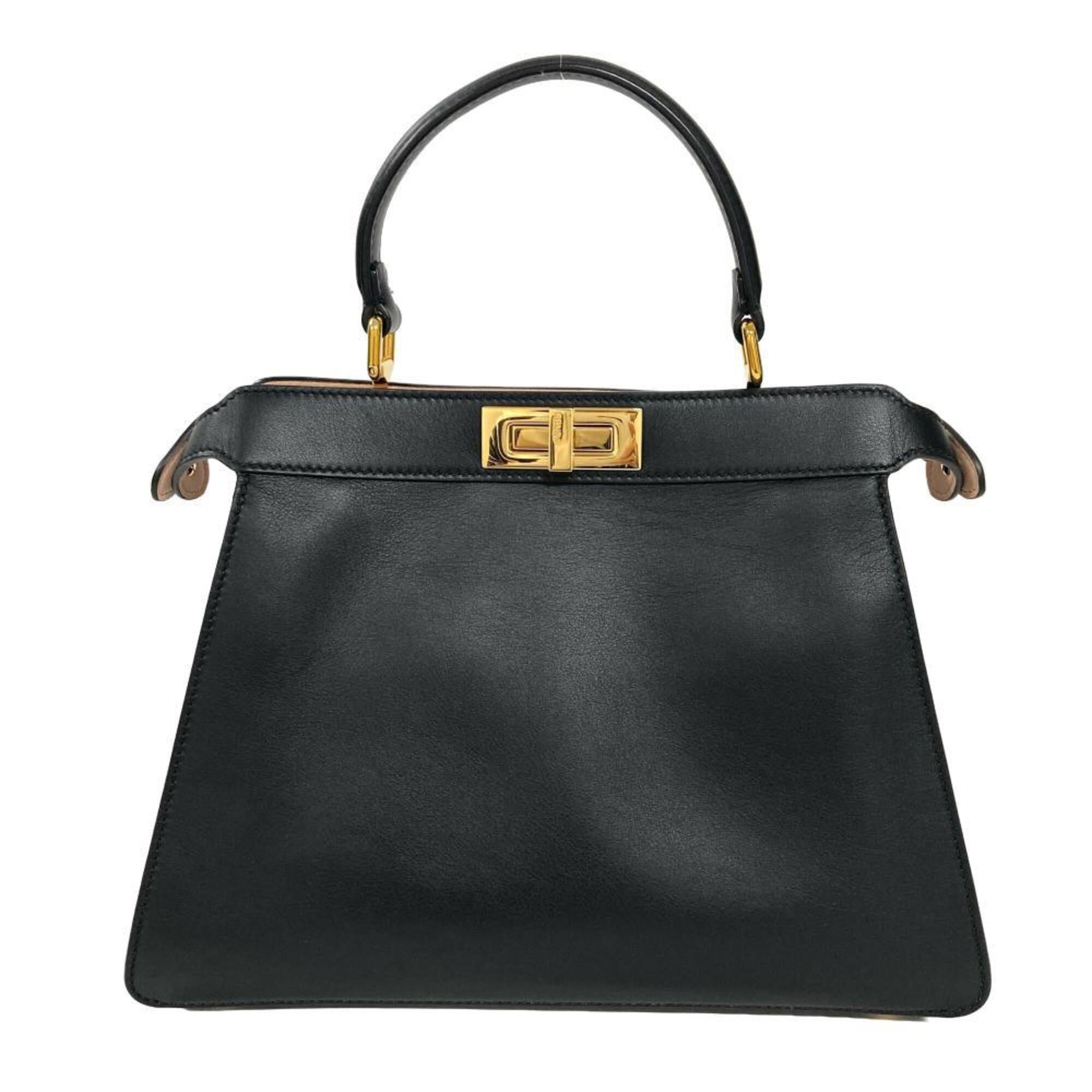 Fendi Black Leather Handbag (Pre-Owned)