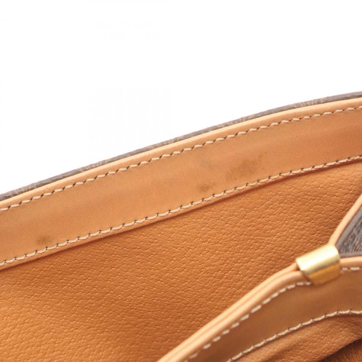 Celine Brown Coated Canvas Leather Handbag (Pre-Owned)
