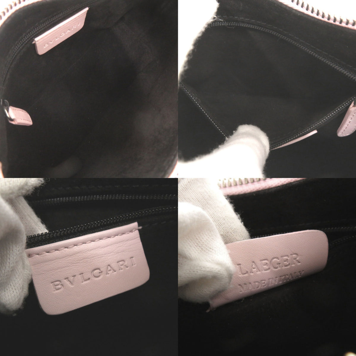 Bvlgari Pink Leather Shoulder Bag (Pre-Owned)