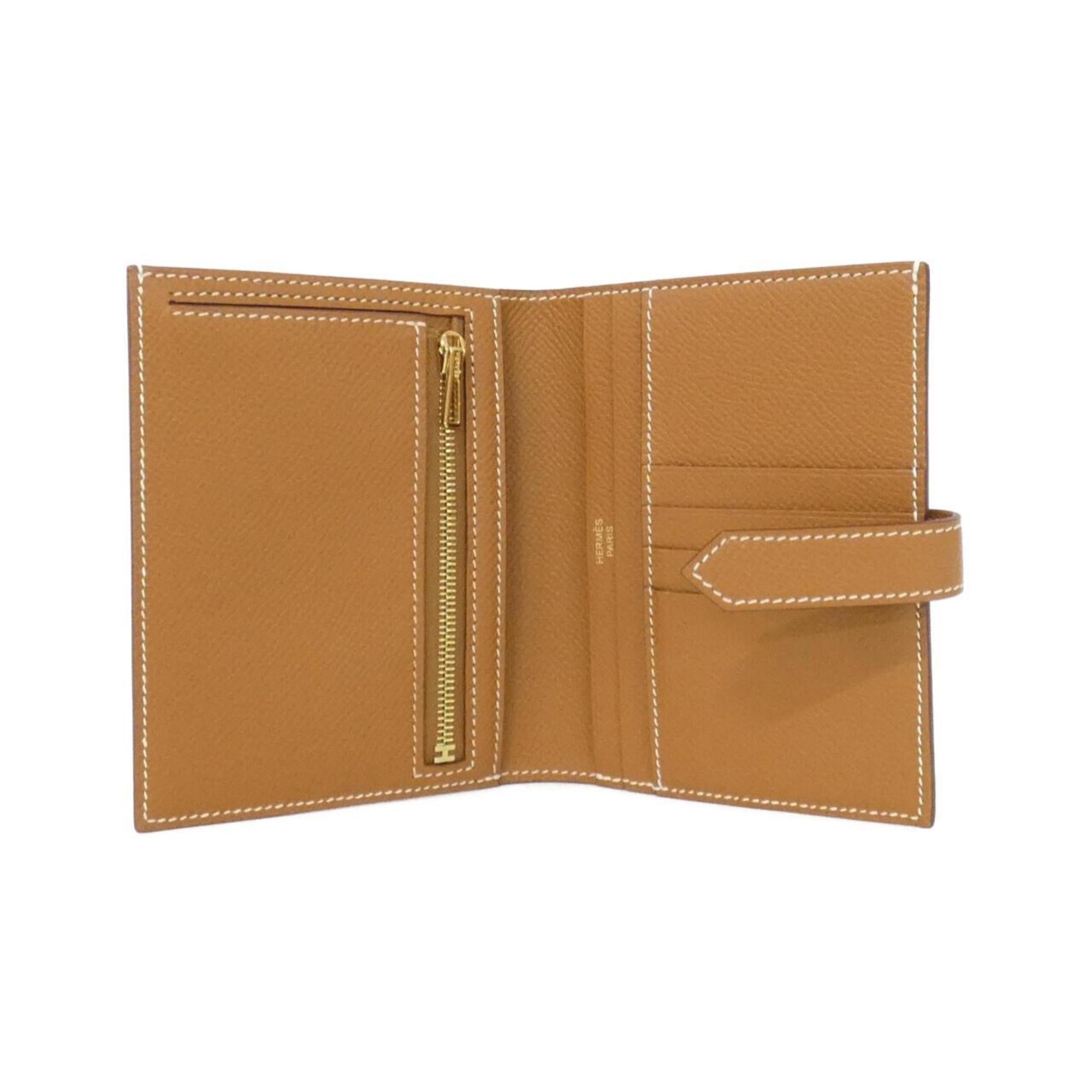 Hermes Brown Epsom Leather Coin Purse/Coin Case (Pre-Owned)