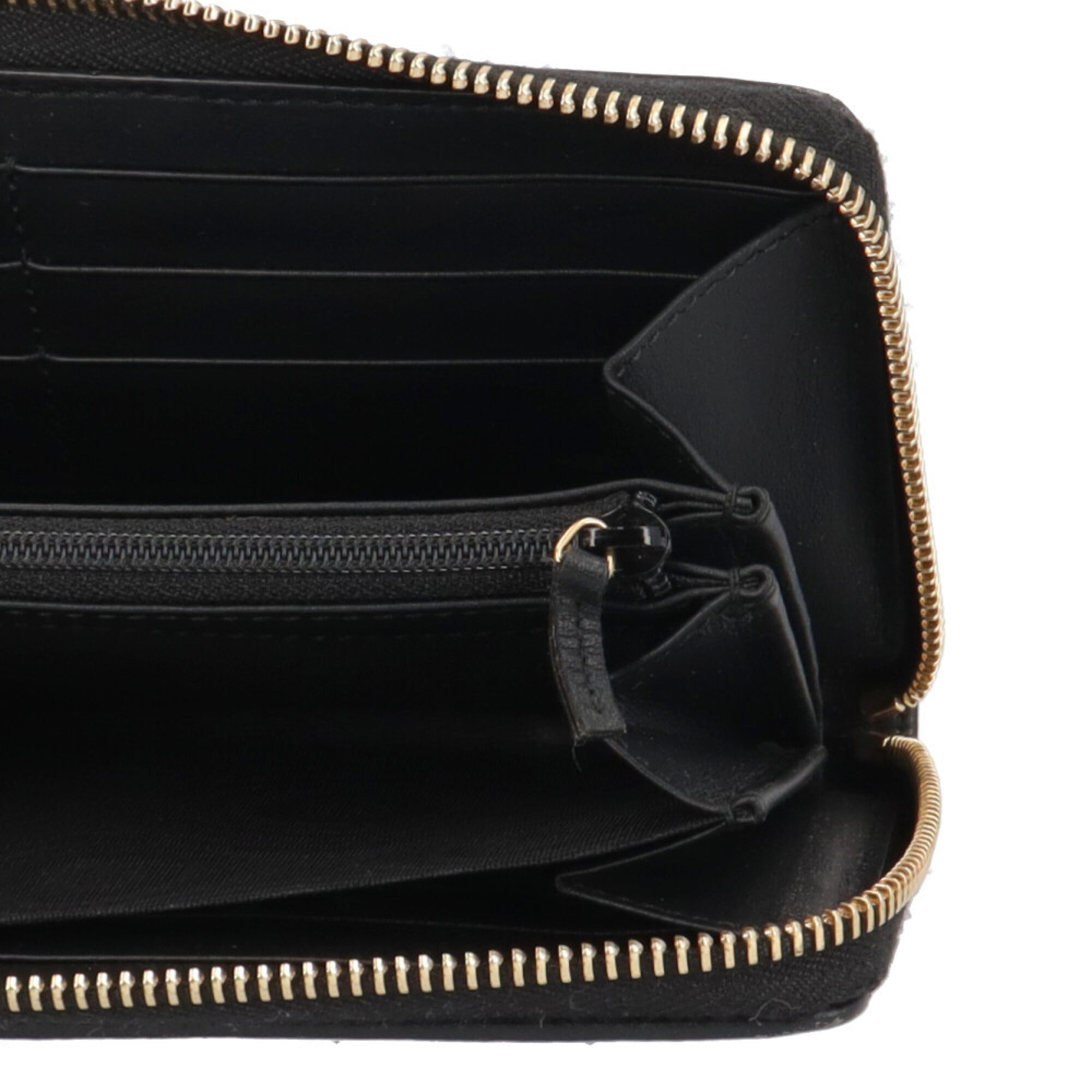Gucci Beige Black Canvas Long Wallet (Bi-Fold) (Pre-Owned)
