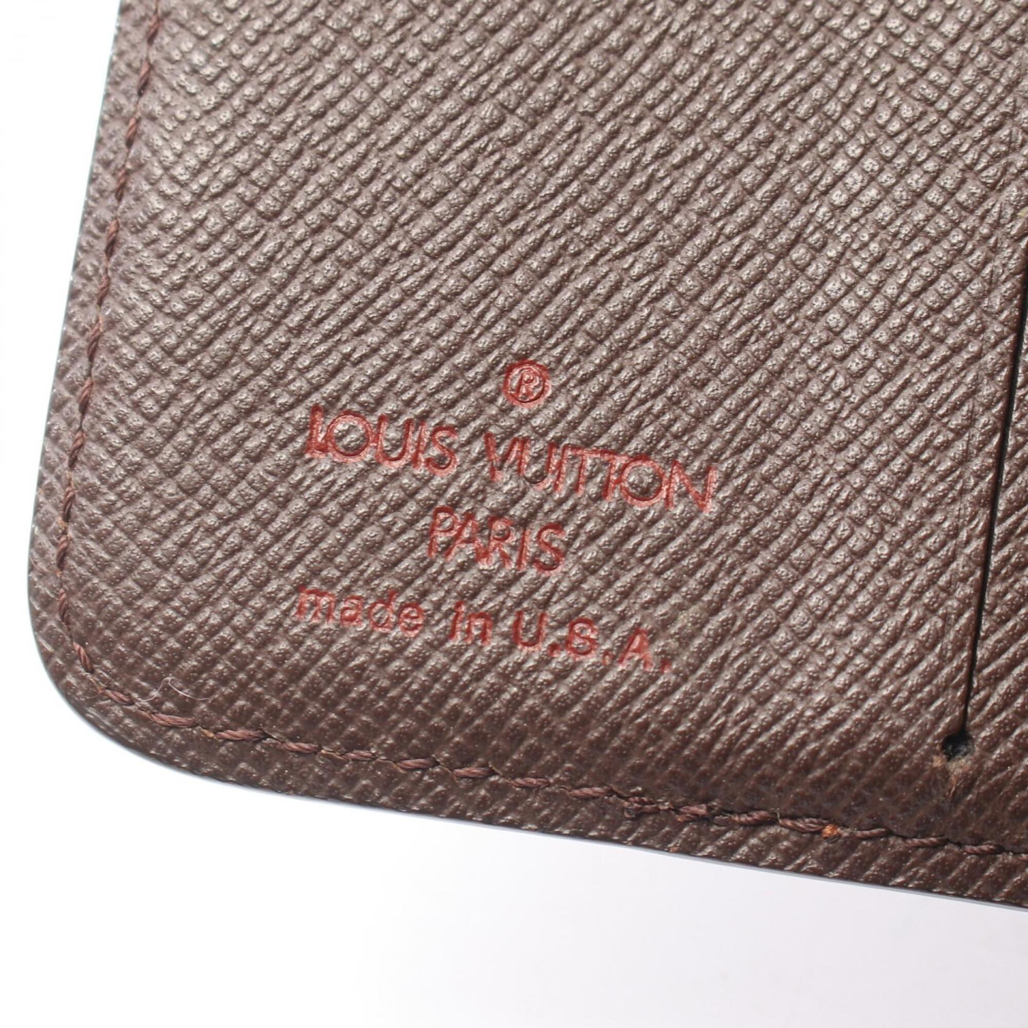 Louis Vuitton Brown Leather Pvc Wallet (Bi-Fold) (Pre-Owned)