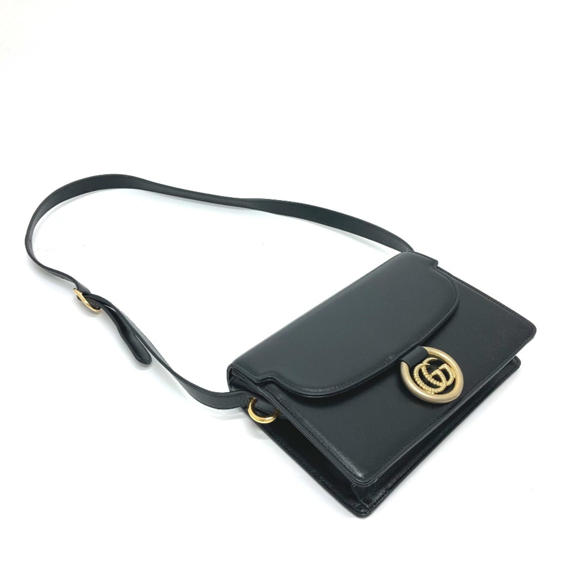 Gucci Black Leather Shoulder Bag (Pre-Owned)